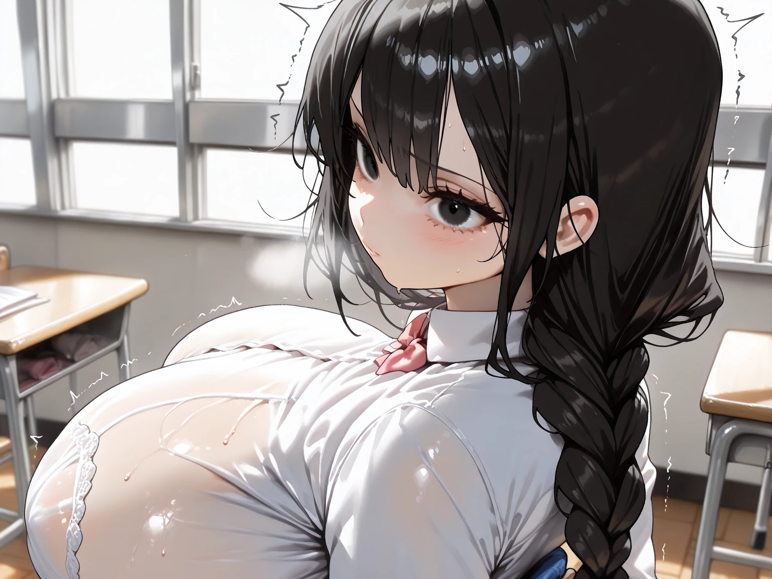 score_9, score_8_up, score_7_up, source_anime BREAK,Mina Ashiro,BLACK HAIR, PONYTAIL, LONG HAIR, HAIR ORNAMENT, MOLE UNDER EYE, MOLE, RED EYES ,GYARU,TIED SHIRT,OPEN CLOTHES,BIKINI,,LEOPARD PRINT,(school uniform:1.3),1female,large breasts,tanlines,dark-skinned female,(steam,Sweat),1horse,Interspecies Sex,Sex while holding on to a horse