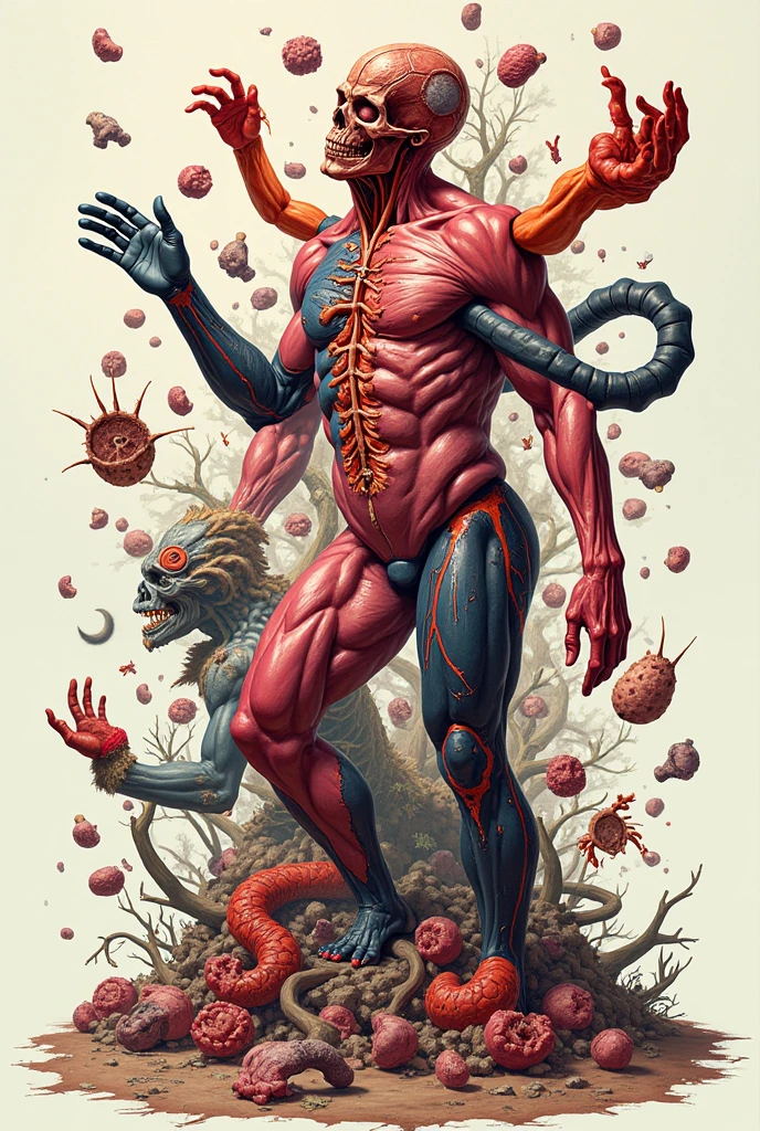 Full body space cosmic Monster alien in cosmic war,futuristic,art by alex ross and frederic soulacroix