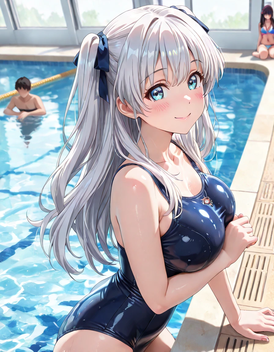 
pieces fly、masterpiece、highest quality、Super detailed、High resolution、High resolution、8K portrait、Unity 8k壁紙のHigh resolutionCG、unity 8k wallpaper、cute type little:1.5、upon:1.5、Highly detailed CG unity 8k wallpaper、realistic、real person、cute type little、 portrait photography、shiny skin、High resolution、(18-year-old:1.3)、(1 girl)、beautiful clear eyes、very detailed explanation、delicate face、nice lips、slender body、thin waist、thin legs、(school poolside:1.6)、1 girl, cute type, perfect face, seriously, (blush:1.5),(silver long hair:1.3),(big breasts:1.3), same,(navy blue school swimsuit:1.3),(((nude:1.2))), ((With nipples 1.3)), Detailed description vagina,show vagina,spread legs,spread ,(((Orgasm in the vagina:1.5))),((leaning forward:1.5))
