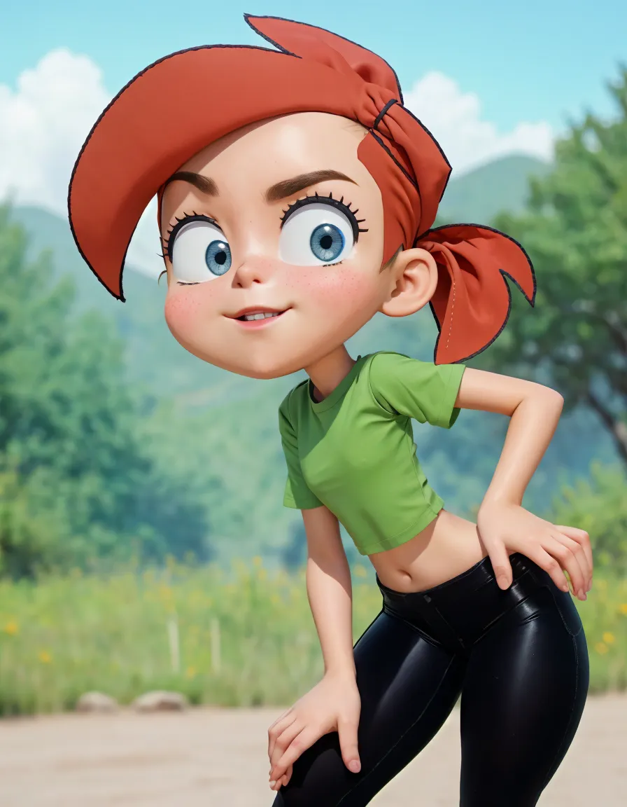<lora:claasicgwen:1> claasicgwen running in a park