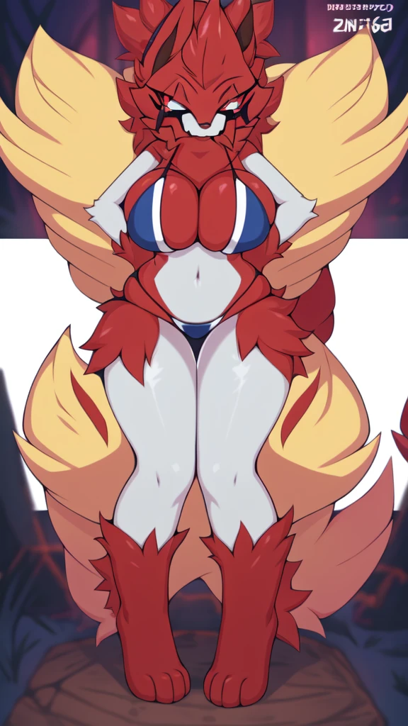 ([by Ajin, by Wlop:by Jillian Tamaki, by Tomer Hanuka, by Tracey Emin, by Yoji Shinkawa:0.35]),
solo (((hisuian zoroark), slim, blue eyes)), (nude, flat chested, featureless crotch:1.2),
(front view, rub hands, looking at viewer, half-length portrait, low-angle view,:1.3),
BREAK,female,pechos grandes,
(japanese ghost festival, night, temple, will-o'-the-wisp:1.3), (snow, mist, fog, glowing light),
(detailed background, depth of field, shadow, sunlight, ambient light on the body, backlighting),
masterpiece, best quality, 4k, 2k, (intricate:0.9), (high detail, unreal engine:1.25), absurd res