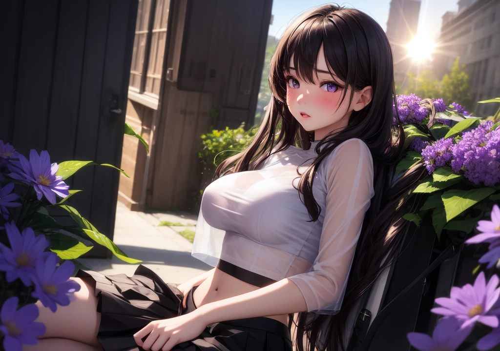 8K,masterpiece, quality loss,big, (1 girl), tifa lockhart, red_eye, black hair, long hair, shiny skin, shiny big, ((highest quality)), sharp focus: 1.2, Highly detailed face and skin texture, detailed eye, perfect face, perfect body, art, cg, blur background, big with presence, (20 years, Cool and beautiful facial features for adults), black skirt, naked,masturbation,Vaginal squirting、NSFW、(Pee)、Splat、shaved pussy、Climax、orgasm、Cumming face、completely naked、sexy pose、Full view of anus、(Peeing)、ecstasy、Pissing、clear liquid、涙eye、Shy expression、(A lot of pee)、(A lot of peeing)、vulgar pose、Nasty posture、Vulgar posture、spread legs、大spread legs、Beautiful curves of Pee、Beautiful curves and vigorous Pee、anal sex、Anal Pearls、double piece、Pee draws a parabola、Cute earrings、Show your armpits、cute cat ears、I can see your breasts、Don't wear underwear、beautiful pussy、beautiful female genitals、Well-formed female genitalia、Cherry blossoms in the background、cute hair ornament、Belly piercing、Shiny skin、lotion