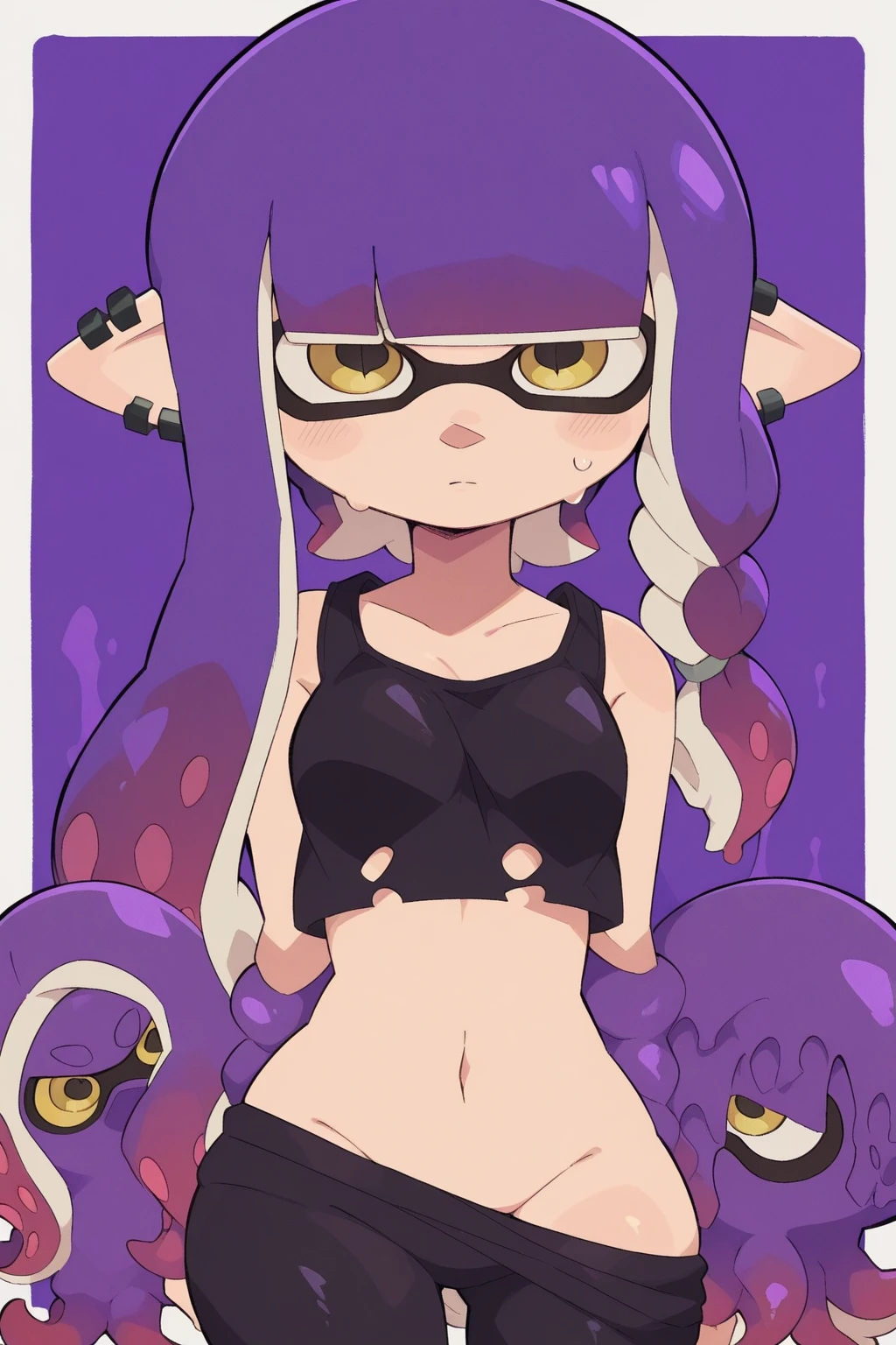 Callie pinning you down, callie dominating you, dominant, dominating, dominance, masterpiece, best quality, splatoon, callie, cute