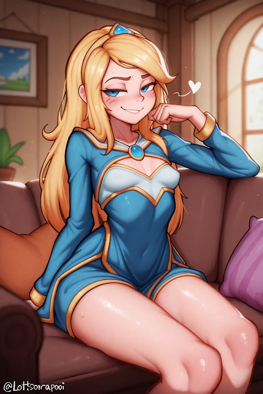 Artwork, CRU, linda arte, professional artist, 8k, very highly detailed face, very detailed hair, 1 girl, Supergirl (hair blonde, long hair, hair elastic, blue colored eyes, mitts, red robe, short and tight blue skirt, white shirt), lying on her bed in the Watchtower, Panas, Lust, excitado, flushed, your hands exploring your body, thinking about girlfriend, missing your lover, camera from above, no label, No brand, perfectly dCRUn body, beautiful face, very detailed eyes, cheeks rA blonde woman on all fours looking at the viewer, and a woods, skin wet, wearing white lingerie, beautiful ass, big-ass, (extreme detailed face), from behind, Resolução 8k, super verbose, high qualiy