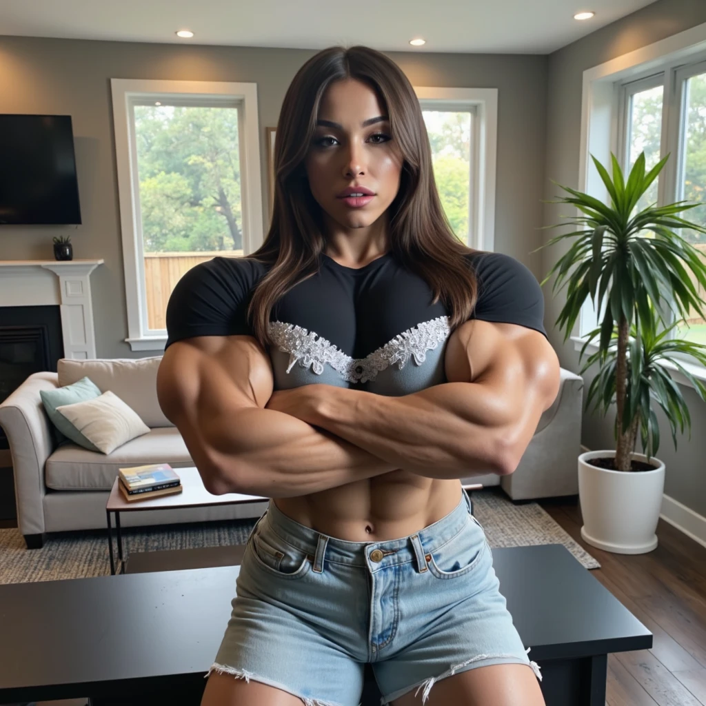 Mulher Arafed posando em uma porta, feminine and muscular, lorena avarez, Marischa Becker, garota musculosa, muito bonito. big muscles, fernanda suarez, Julia Fontes, corpo fitness ifbb, Carolina Gariba, looks like fabiula nascimento, corpo todo!!!, muscle, Angie Glock