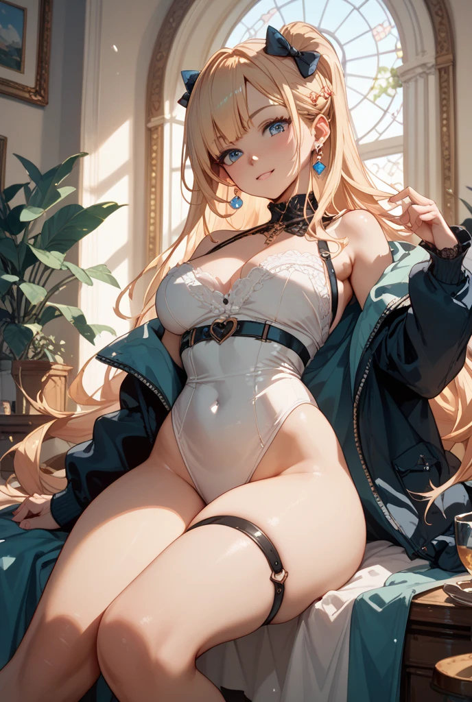 ((1 girl))、((Menina sentada:1.2))、((cara envergonhada, olhos virados para cima))、((hand between legs:1.2))、((Olhos bonitos:1.3))、((Seios enormes:1.3))、((quadril grande))、de cima、Tampo do tanque、Cortar umbigo superior、recorte de clivagem、Curvy、sexy、camelo、((corpo inteiro)) 、master part、best quality、high resolution、digital illustation