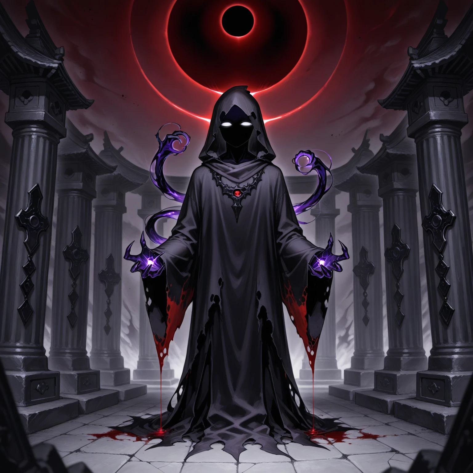 solo, the ancient one,here he remains,he who is dormant will arise, no_humans, blood,