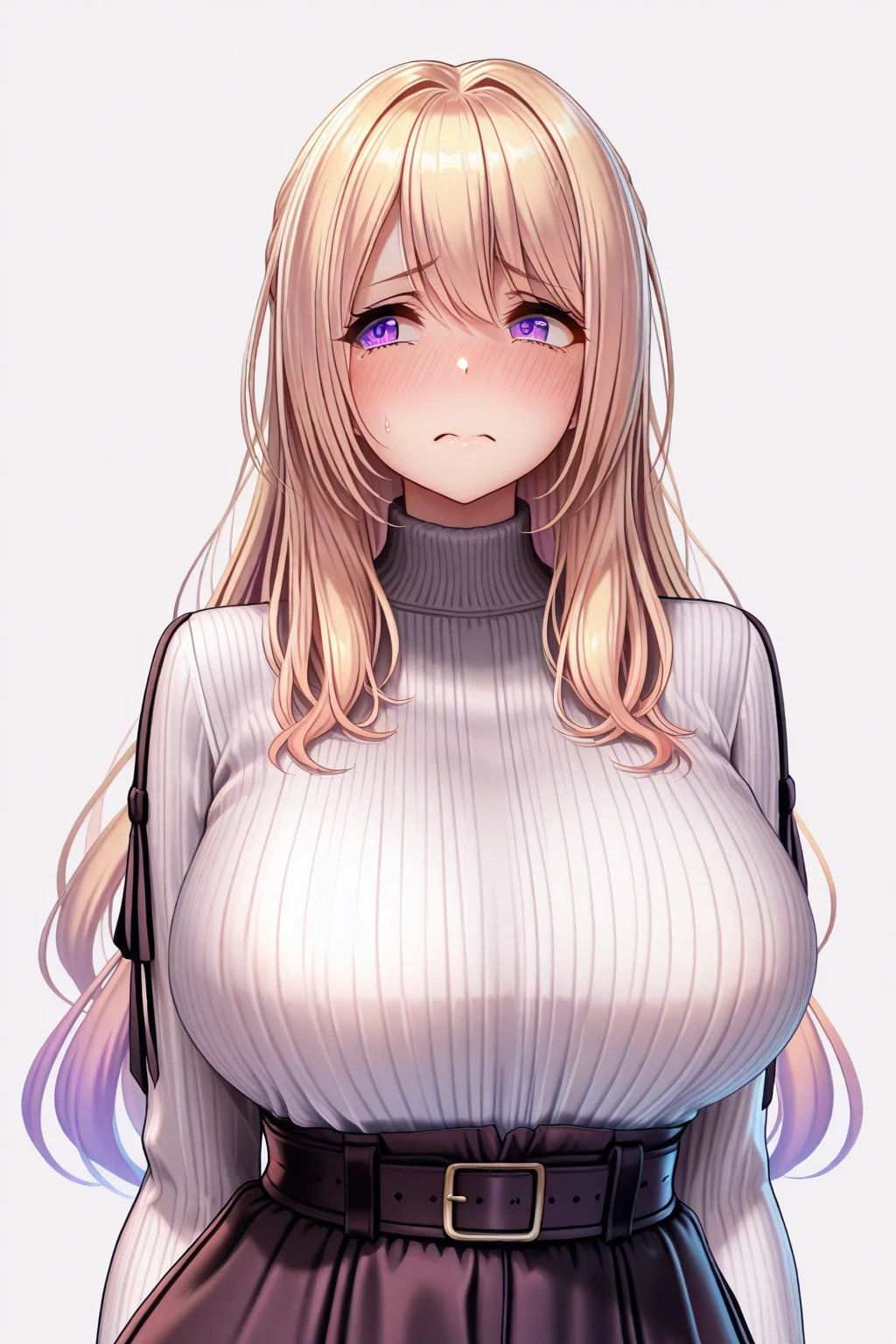 beautiful girl、Big Breasts、(naked)、(Blushing orgasm:1.2)、Girl sitting