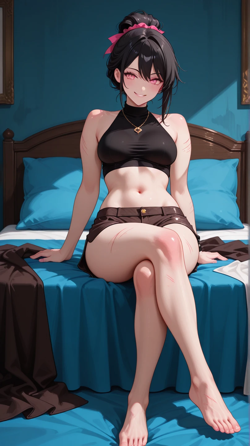 Mavis, hotel transylvania, at 18 years old nude at the bed, open legs, pregnant