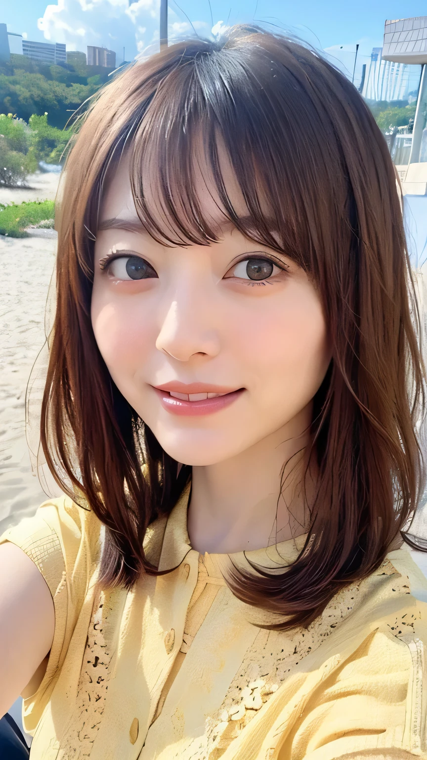 (highest quality,masterpiece:1.3,ultra high resolution),(Super detailed,caustics,8k),(photorealistic:1.4,RAW shooting),16-year-old,cute,Japanese,straw hat,Black Hair Middle Hair,(T-shirt),(smile),looking at the camera,blue sky,sun,Backlight,(top of the hill),(Tall green grassland:1.1),(Standing in the steppe),(ground level shot:1.1),(shot from the waist up),(face focus),(face close up),(low position:1.2),(Low - Angle:1.2),Natural light , (shy smile :1.3)