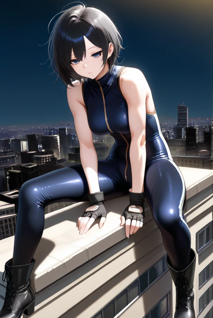 , pe corto navy blue,blue eyes, For the blue, pierce hair, twin exercises, hair horns, (bright pupils:1.5), smile,
break gloves, mono, superhero,
rest outdoors, city, sky, sun, clouds,
REST looking at the viewer, (cowboy shot:1.5),
BREAK (masterpiece:1.2), Best Quality, Alta resunución, unity wallpaper 8k, (illustration:0.8), (beautiful detailed eyes:1.6), extremely detailed face, perfect lighting, Extremely detailed CG, (perfect hands, perfect anatomy),