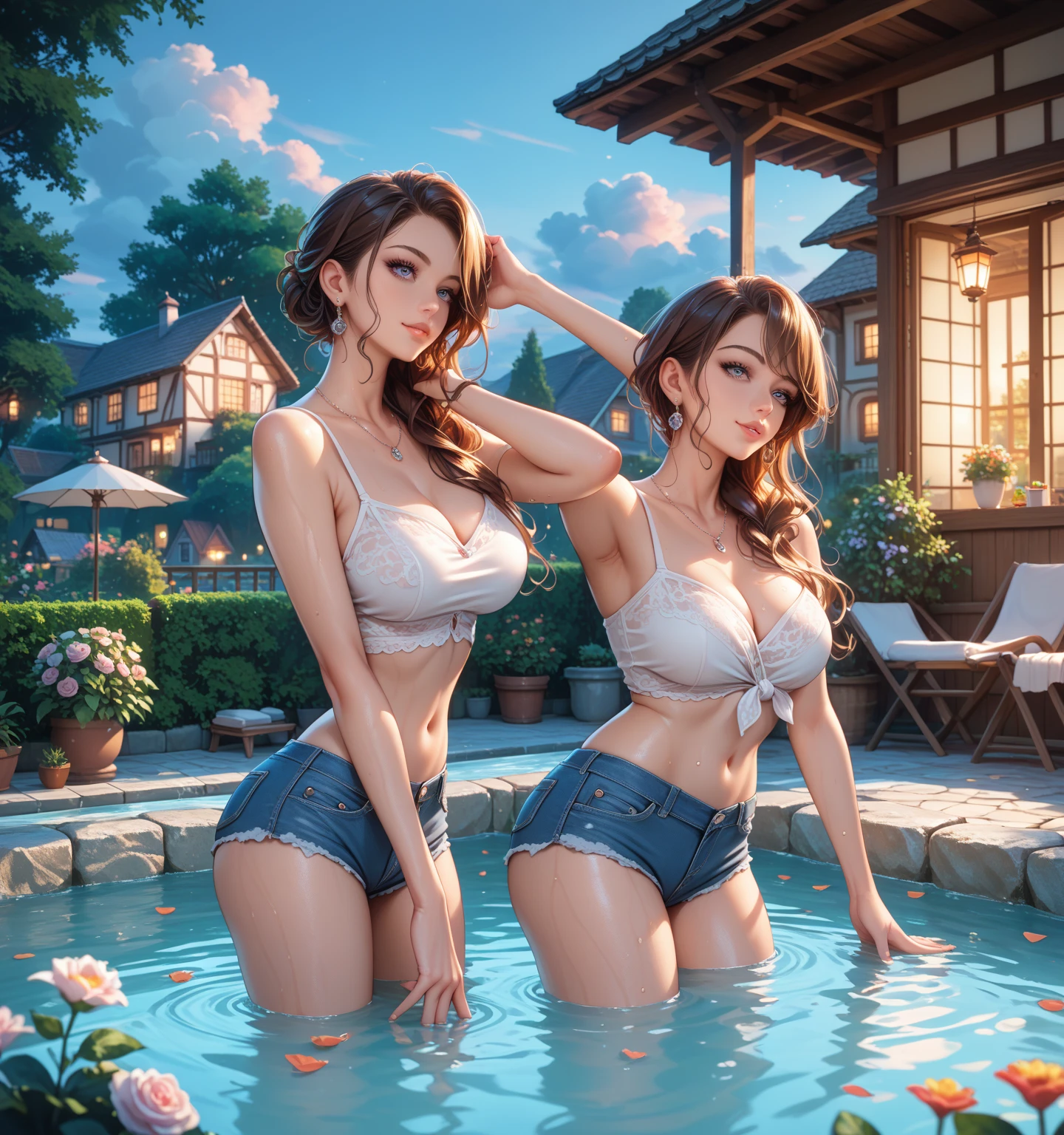 Girls in bikinis