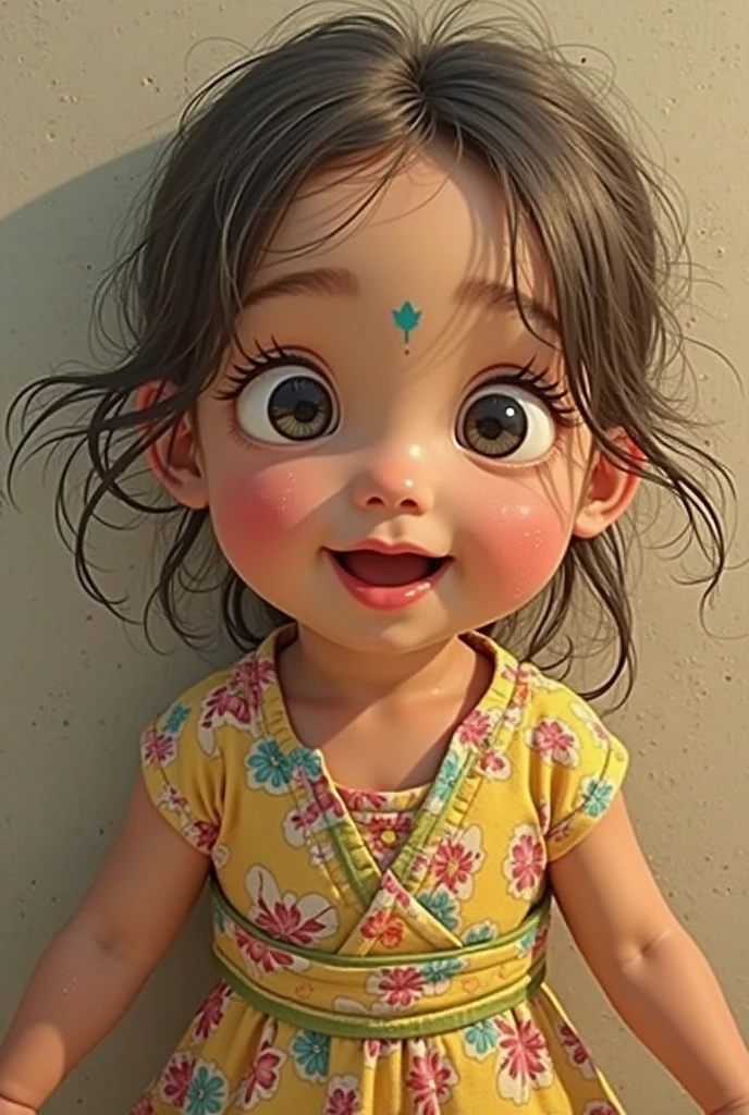 xyzvanellope, children' 1 garota, lindo, curto, retrato, doce, Sozinho, hair ornament, arco, listrado, underwear, feliz, verde, listrado pantyhose