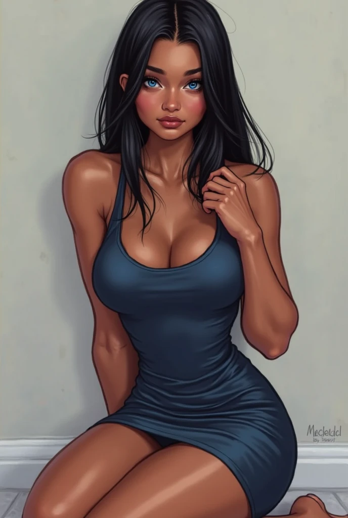 Brown skin Black Hair Sailor suit girl Blowjob