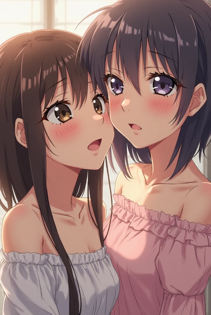 (Masterpiece:1.2), (Best Quality:1.2), (high resolution:1.2), (beautiful face and eye:1.5), (sharpest focus:1.2), (perfect anatomy:1.2), 
score_9, score_8_up, score_7_up, source_anime, spitroast kiss, 3girls, futa with futa, kiss, spitroast, anal, fellatio, large breasts, threesome, (smegma:1.1), 
(frightened smile:1.2), (expectant smile:1.0), (Puffy Nipples:1.0), (Puffy areola nipples:1.0), (sweaty:1.1), (oily skin:1.0), (pink see-through micro bikini:1.2), 
(pink slutty show stage:1.1), (lesbian show:1.0), (Very Detailed Background:1.1), (Very Artistic Background:1.1), (com on girls:1.0), 
(chitandaeru:1.0), (purple eyes:1.0), (long hair:1.0), (black hair:1.0), 