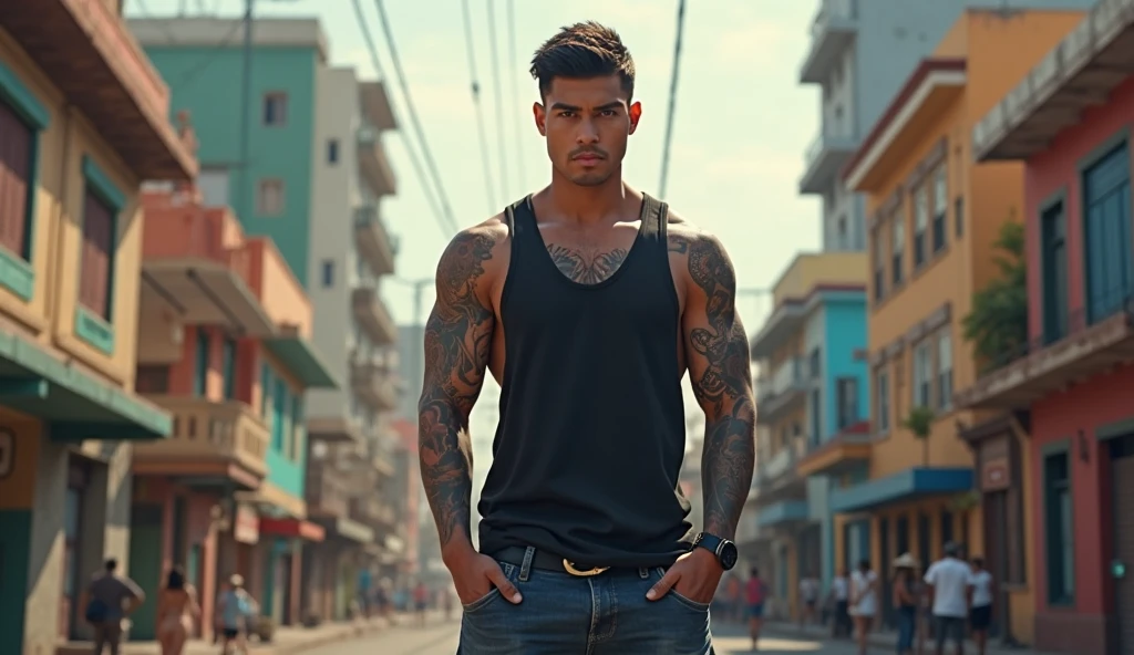 A handsome Brazilian rapper