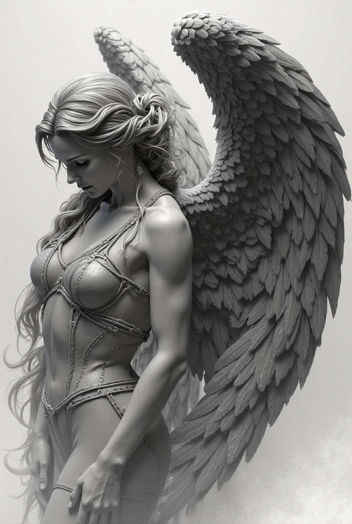 a model shot (taken from the back: 1.5), 16K, ultra detailed, masterpiece, best quality, (extremely detailed), arafed, dnd art, portrait, full body, aasimar, female, (Masterpiece 1.3, intense details), female, paladin, holy warrior, spread large feathered wings, (wings sprouting from the back: 1.3), majestic wings, white angelic wings spread (Masterpiece, intense details: 1.5), moon light, moon, stars, clouds, holy symbol, armed with sword, short blond hair, dark fantasy cemetery background, anatomically correct (Masterpiece 1.3, intense details), angel_wings, determined face, god rays, cinematic lighting, glowing light, silhouette, from outside, photorealism, panoramic view (Masterpiece 1.3, intense details) , Wide-Angle, Ultra-Wide Angle, 16k, highres, best quality, high details, armored dress
