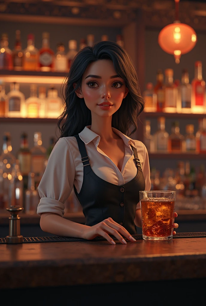 Merger_alice_lupecintamk2,
(working in a dark atmospheric bar, working behind the bar, pulling pints, bar, dark wood bar, atmospheric, wearing a shirt and tie and skirt:1.2),
bokeh, f1.4, 40mm, photorealistic, raw, 8k, textured skin, skin pores, intricate details <lora:epi_noiseoffset2:1>, epiCRealism