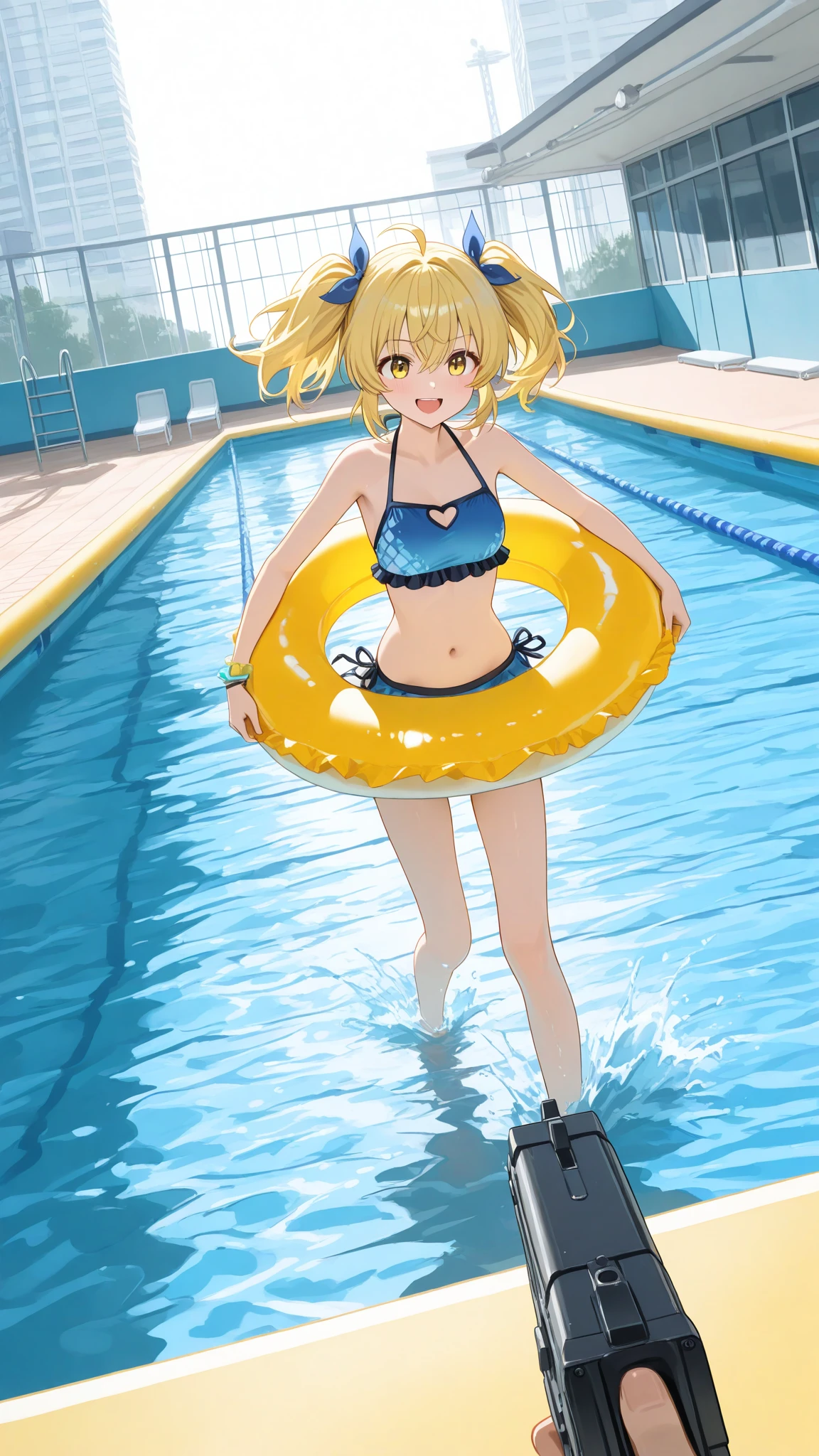 Swimsuit Yellow Topless