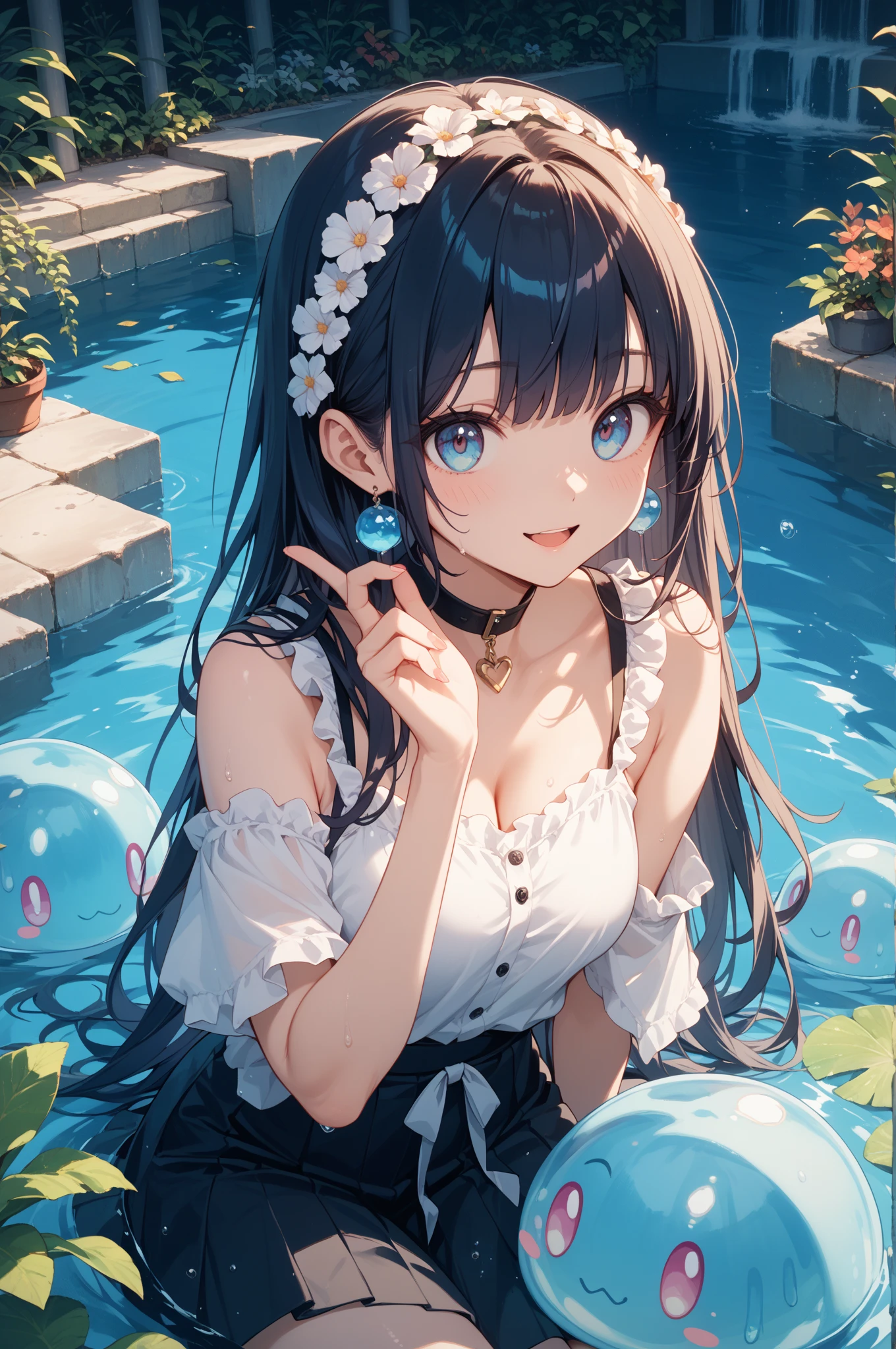  (masterpiece), (highest quality), (Very detailed),(Fluffy hair),(shape), (1 girl), (Kindergarteners)Detailed and beautiful eyes,Delicate beautiful face,floating,(High saturation)(The Shining),Panty shot,Are crying,Looking down on((honeycomb,Hairstyle))mask舞踏会,mask