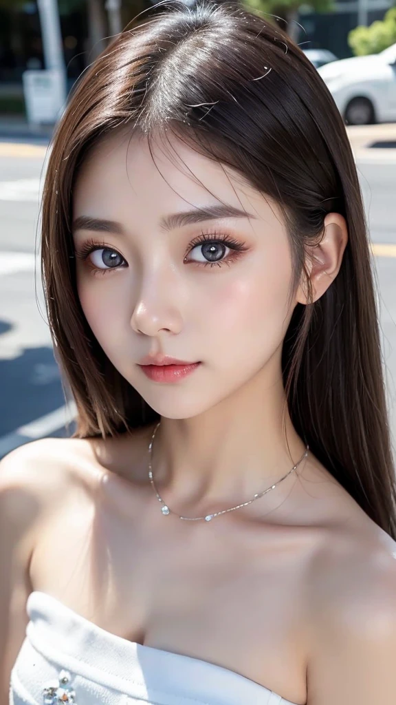 Masterpiece, best quality, super meticulous, 1girl, beautiful delicate eyes, beautiful delicate glow, delicate ice, beautiful delicate water, ripe, big breasts,