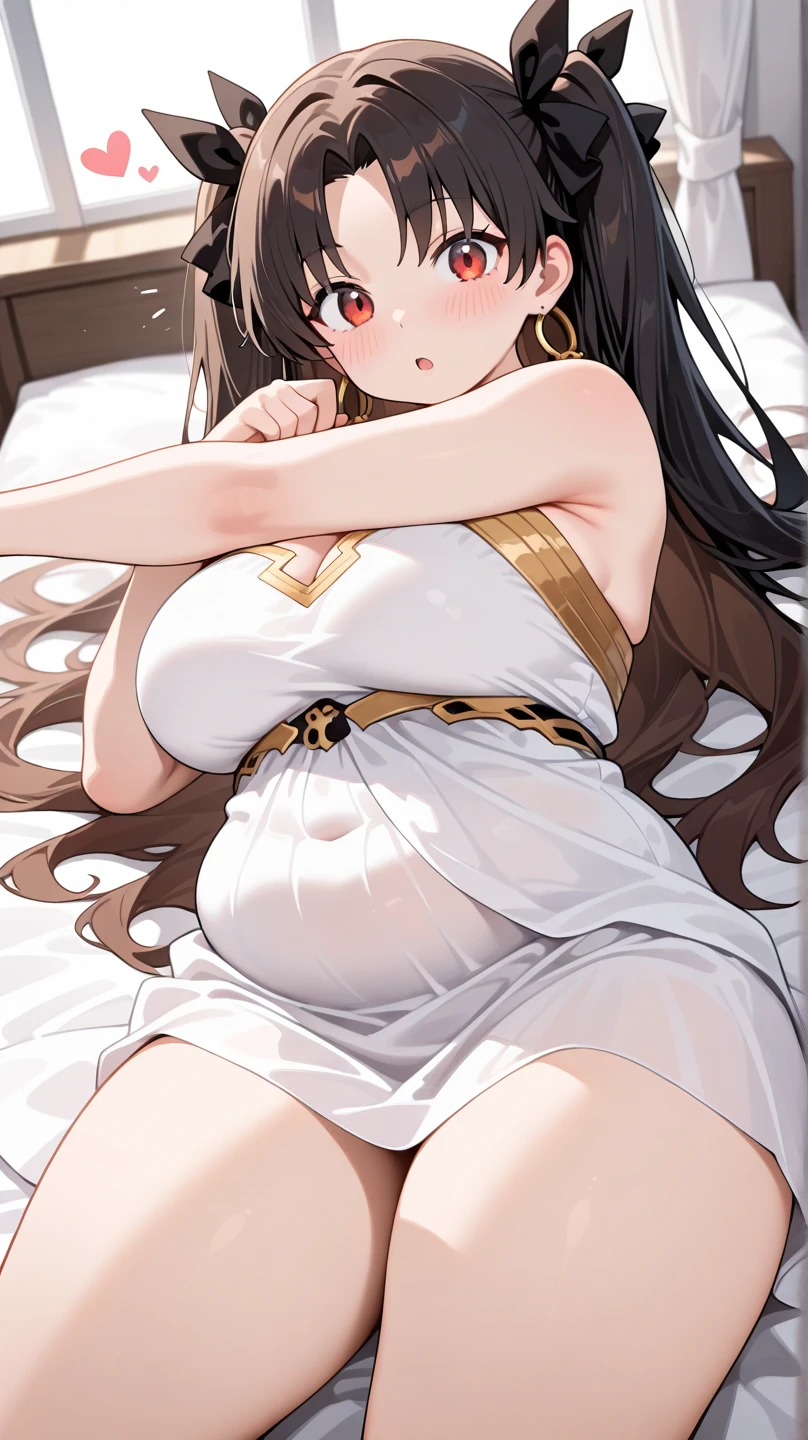 ((Highest quality)), ((masterpiece)), (detailed), (Perfect Face)、The woman is happily making a peace sign with a large amount of semen overflowing from her pussy and is being held by the man.、The woman, Tsukino Usagi, has vivid dark skin, is a natural-born black and Ghanaian. She is naked, with black nipples, and is in a luxurious Ghanaian mansion. She is wearing a colorful turban headscarf, gorgeous jeweled accessories, and an engagement ring. The woman and the man are sleeping on a luxurious, large bed in a luxurious room, the woman sleeping close to the dignified, muscular, bearded, middle-aged Ghanaian man, and a large amount of semen is overflowing from her pussy.、The woman is the elegant Tsukino Usagi, with long, naturally curly black hair in a raster style, a colorful turban headscarf, and a vivid dark brown skin. She is a natural black and a Ghanaian by birth.、(The woman is a black Ghanaian with vivid dark brown skin.)、The man was a dignified, muscular, bearded Ghanaian.、the woman is pregnant