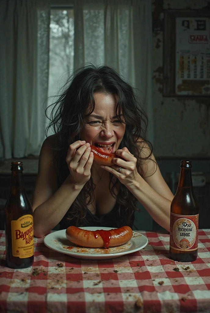 Anuncio publicitario sobre ensaladas wolking heathly, en la imagen son dos zombies comiendo en una mesa degustando una ensalada con colores llamativos y que su frase diga "ninoos muertos pueden resistirse" y que los zombies sean los de plantas va zombies