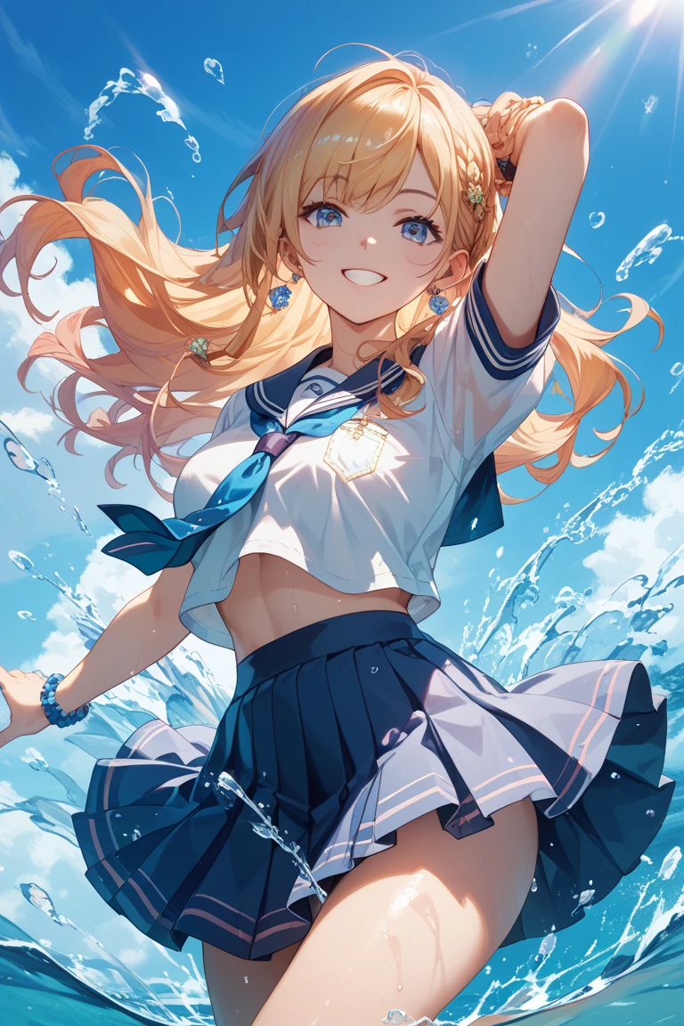 Complete Biology, Skirt flip, real cotton panties, Get wet