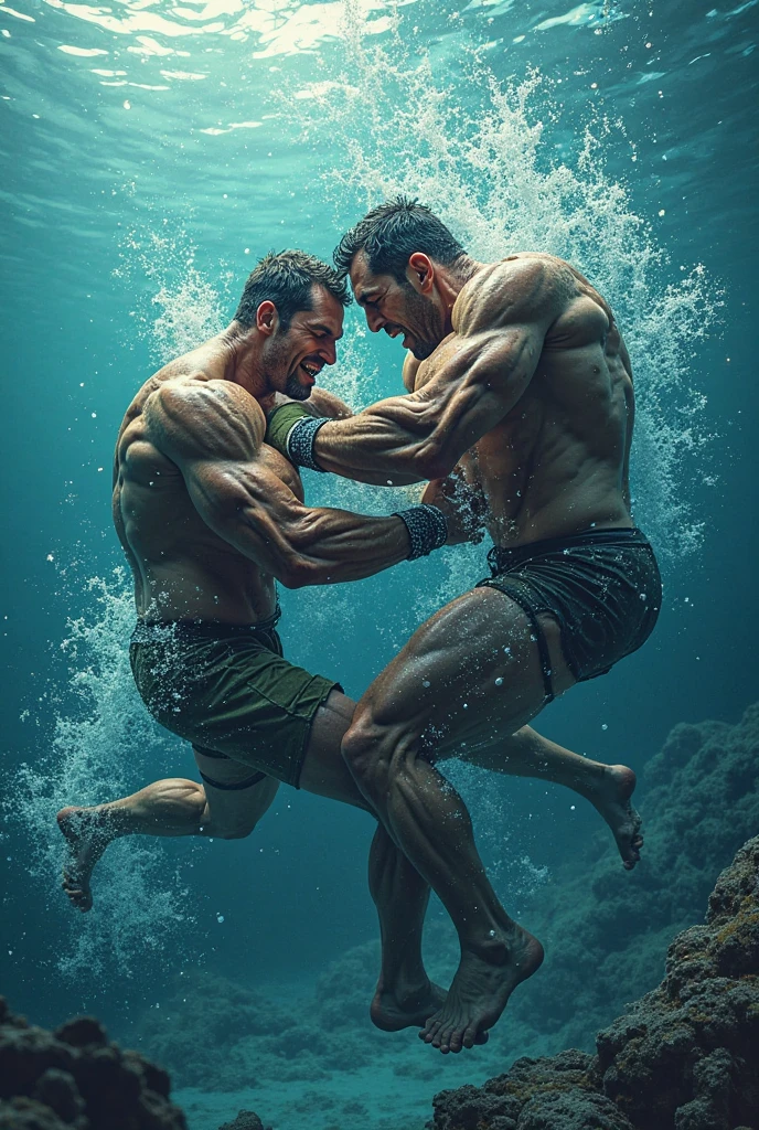 a slap deep underwater