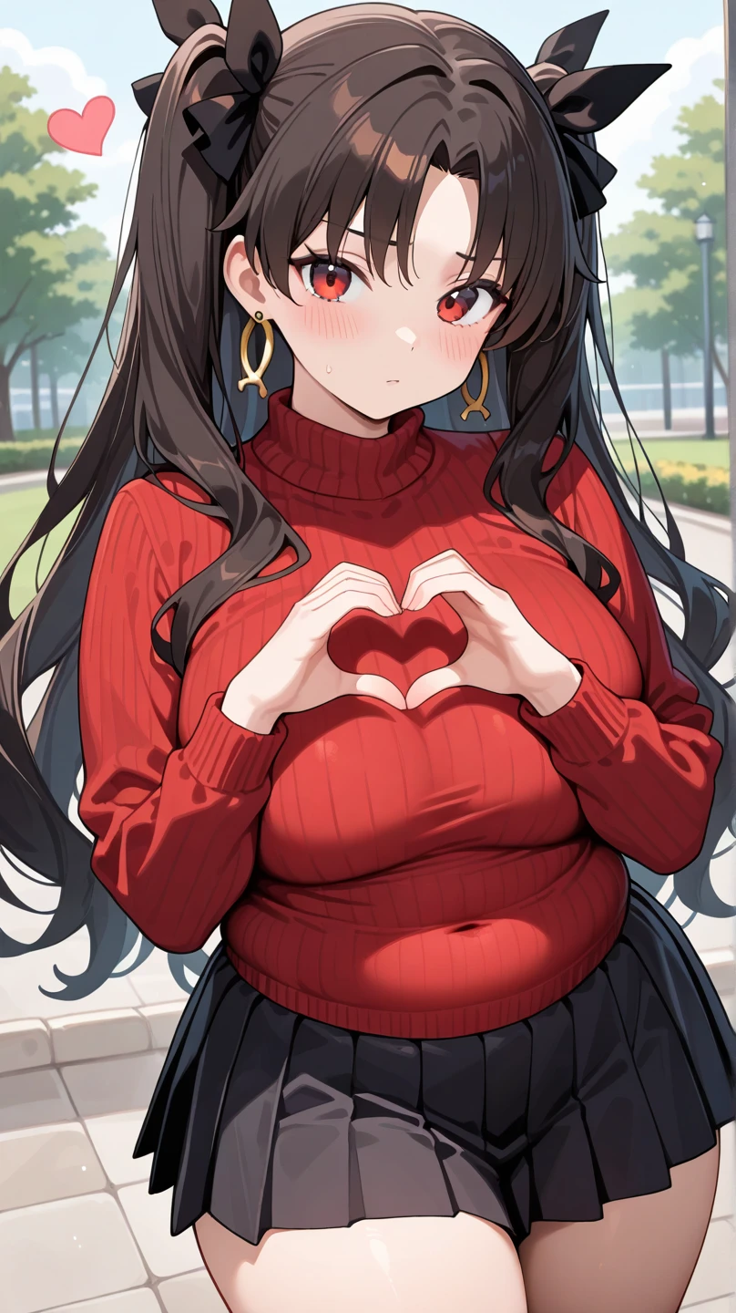 girl with、cosy sweater on、The upper part of the body、(Huge laughter:1.1)、(Opening Mouth:1.1)、(widely opened eyes:1.2)、Sun glare、bokeh dof、Depth of Field Background、Particles of light、heavy wind、(Heart particles:1.1)、Priestess costume、redhair、Black tight clothes