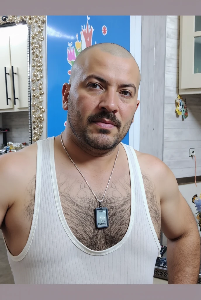 (masterpiece, intricately detailed, highest resolution, best quality:1.2), (doujin), a cocky old Indian pajeet Instagram influencer,a 55 y.o muscle stud with a muscular physique,beard, dark-skinned male, signature mustache, wearing a ((open jacket, chav, armbands)), (excessive cum), (cum on body), (cum drip), flaccid penis,saggy balls,hairy chest,vascular,muscle striations,soft light,fantastic realism, chavAlpha, ((upshot pecs)) 