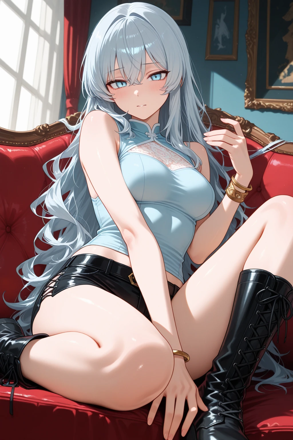 Camel toe,fit clothes, large breasts, sexy girl,Sitting with legs spread,Lying with legs spread,
Small girl, girl,
Silver hair,,Help yourself. Help yourself.,,Masturbate,,voluptuous,