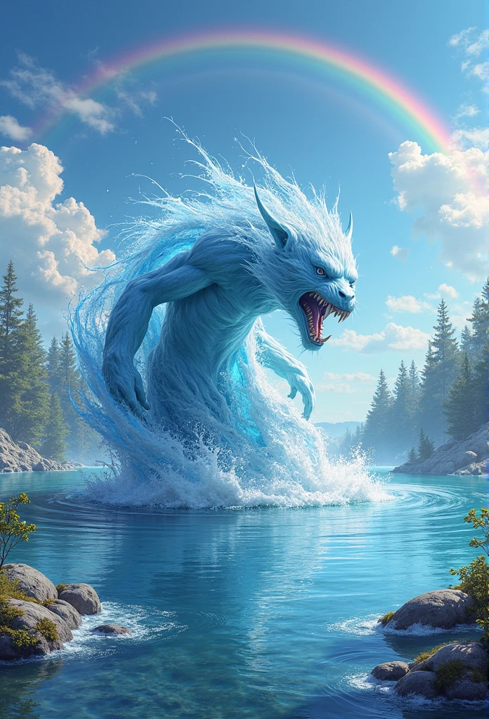 (((1girll)))，（Perfect facial features），（Wearing ancient Chinese hangfu），The upper part of the body，icey，ice wings，（Ice Phoenix：1.2），Splashed liquid，Wavy liquid，airbubble，standing on water，wave，Blue glow，（Frost wings），(((Powerful ice magic)))，(((Icicles)))，Towering over the landscape，Blue light cold light，(((Ice storms)))，Wind，((Flying snow ice and snow))，Amazing results，,best qualityer,tmasterpiece,超高分辨率,finely detailled,Complicated details,8K分辨率,8KUCG wallpaper,hdr,water blue,Magic Array,Cinematic lighting effects,lightand shade contrast，Ray traching、NVIDIA RTX