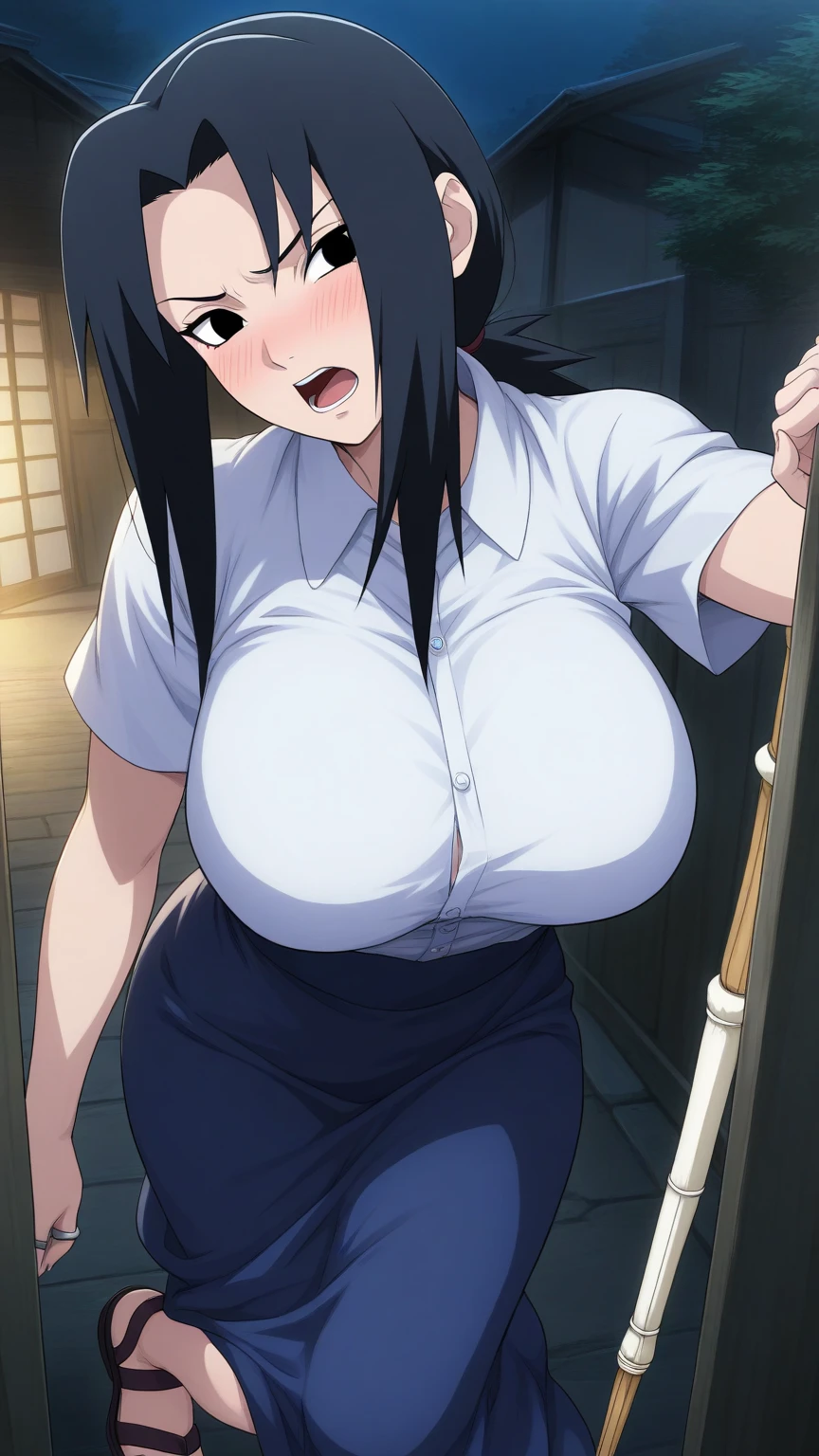 anime color, Highest quality, High resolution, 1 Girl, Open your mouth、Regrettably, Sulky face、tearseye、tears、Crying face、Nude((Full body sweat、))、(Big Breasts:1.2), hair_between_eye, hair_good, brown_hair,brown_eye, 1 Girl,Swimwear、18-year-old,like々Beautiful woman,(narrow_Waist),Sweat、Full body sweat、thigh、Big Breasts, Nipples, Blushing, I breathe, Sweat,Spread your legs、No pants、Uterus、Urethra、From afar、outside、blue sky、Shiny skin、