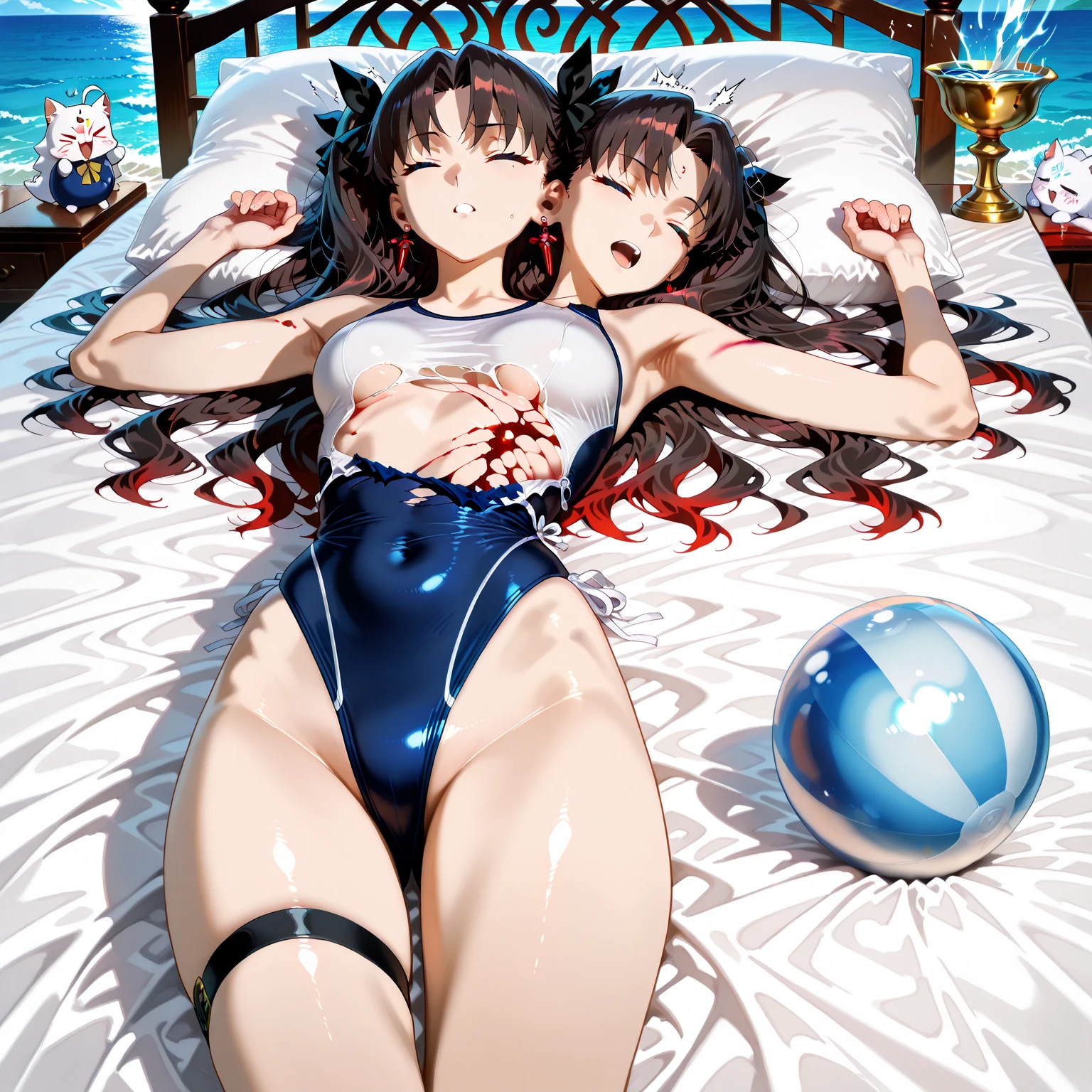 ((2girls:1.3)), ((moe style:1.3)), ((underwater:1.3)), ((planet:1.3)), ((gaming pc:1.3)), full body, yuri, ((black hair:1.3)), megumin (konosuba), yunyun (konosuba), ((shy:1.3)), blush, ((perfect face)), ((extremely cute:1.3)), ((masterpiece:1.3)), ((8k)), ((best quality:1.3)), ((beautiful)), ((extremely detailed:1.3)) , ((absurdres)), AddXL, ((score_9:1.3)), ((score_8_up:1.3)), ((score_7_up:1.3)), Expressiveh 
