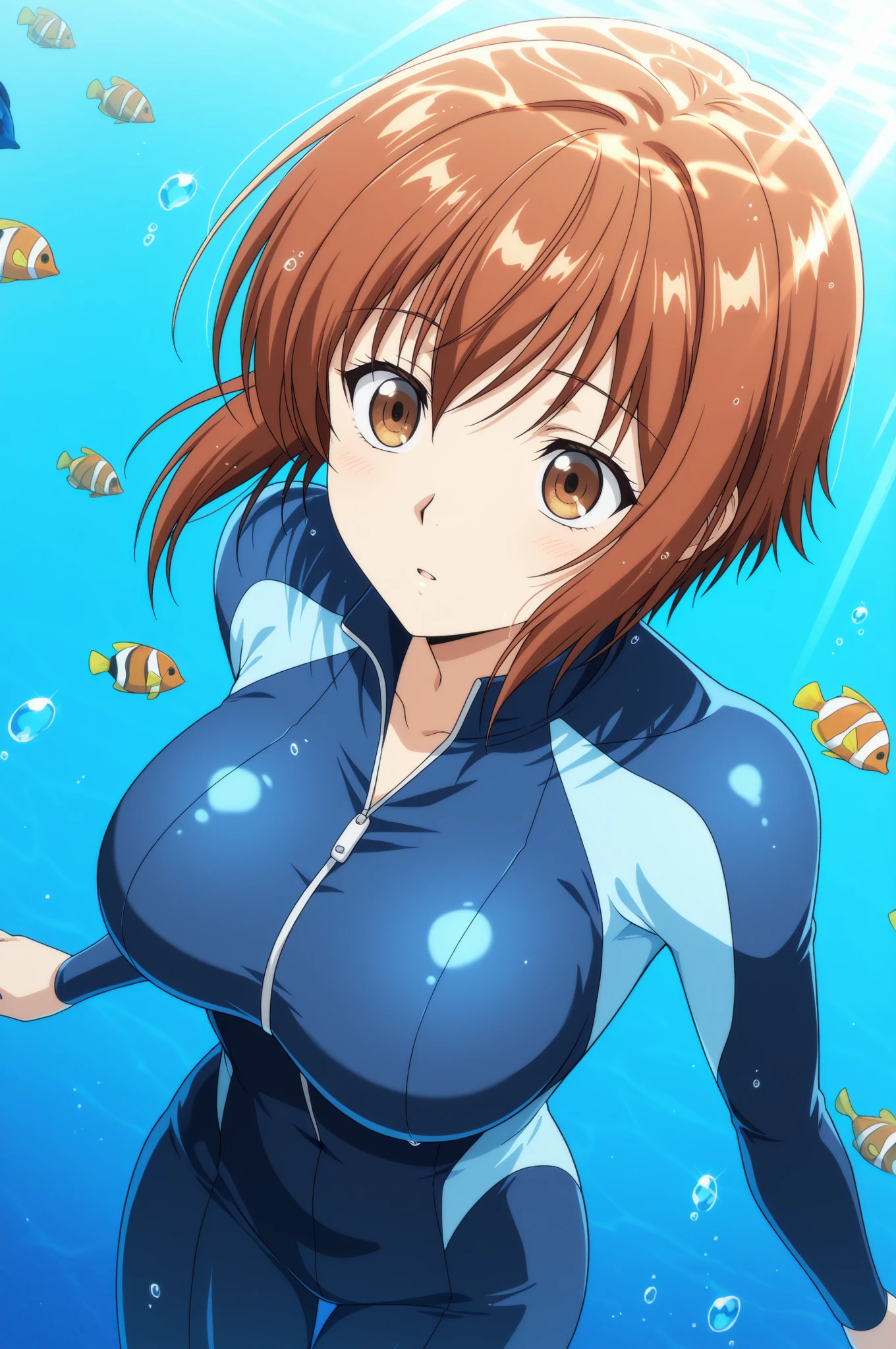 ((table top, highest quality, High resolution, nffsw, perfect pixel, written boundary depth, 4k, )), 1 girl, alone, , beautiful anime girl, beautiful art style,
close, looking at the viewer,
perfect body,
Isshiki Iroha, short hair, big breasts, orange eyes、Shining eyes、orange hair blush all over face, smile, open your mouth, (((Completely naked))),(((on the bed)))
big breasts, nipple, blush, I breathe, Sweat, undressing,
break hetero, (hetero couple),NSFW,(Ahegao), (1man and 1woman,having sex:1.8),(cowgirl position:1.3),on bed