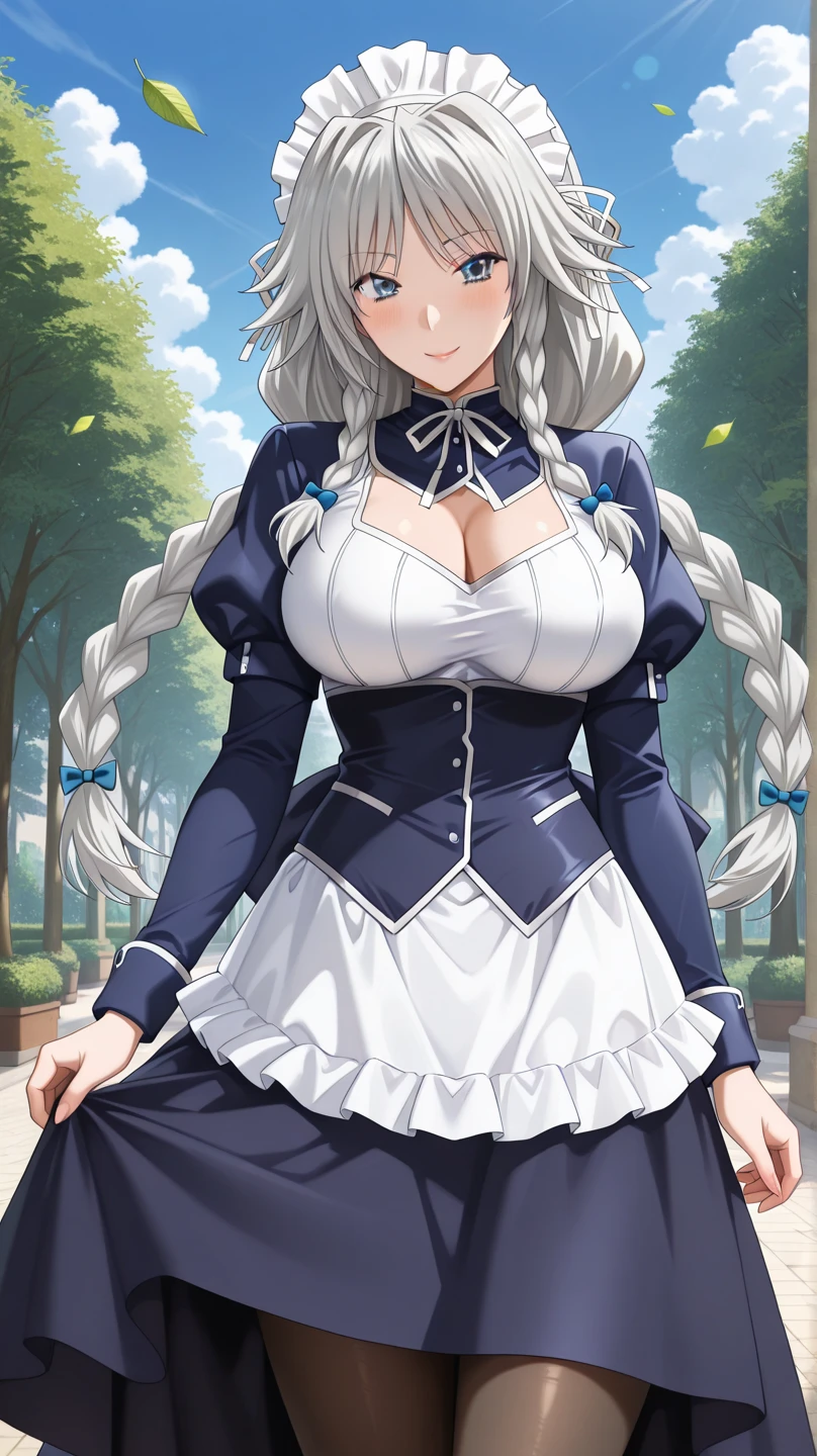 (masterpiece, best quality, high resolution),cowboy shot, 1girl, solo, ingridms, hairpods, gloves, skirt, pantyhose, bow, dress , <lora:IngridMS:1>
<lora:soda-nikke-richy-v1:0.2> soda \(nikke\), breast strap, cleavage, areolas slip,
looking at viewer,
((detailed colorful scenic caf background)), sitting on a cafe chair, holding a tea cup
smug face,