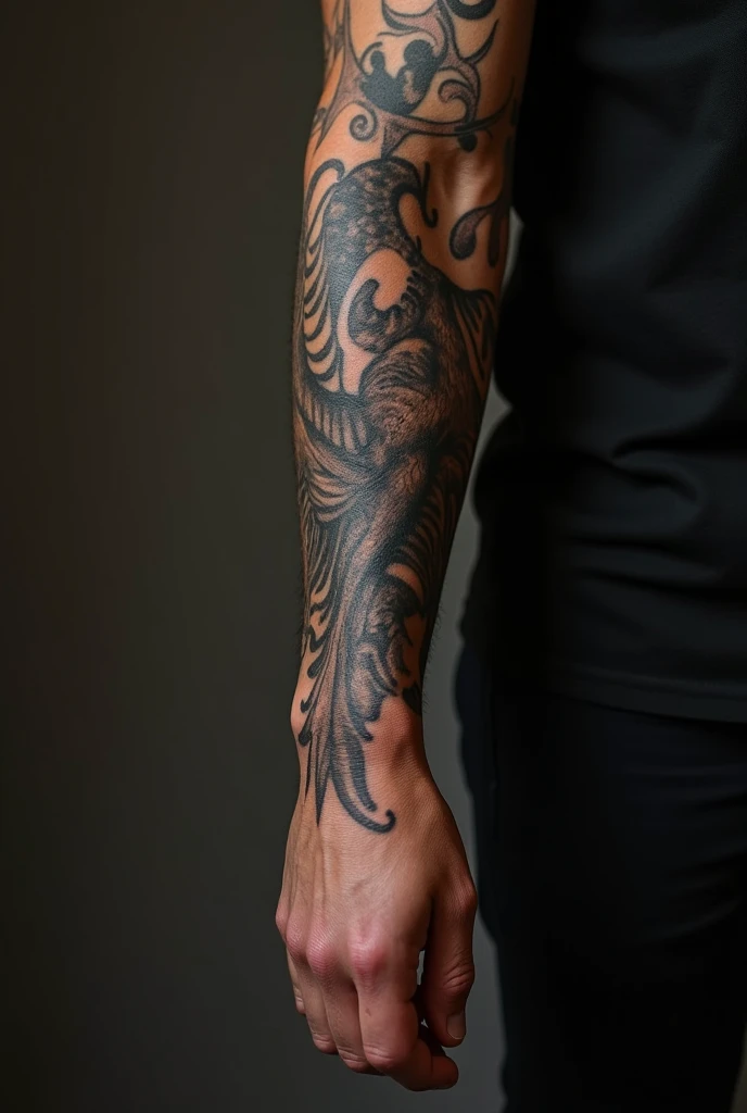 Create a penis tattoo on your arm