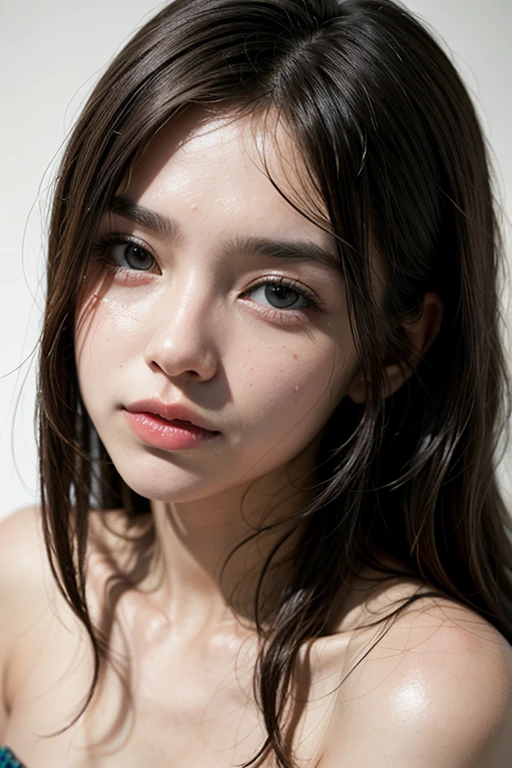 realistic photos of (1 cute Korean star) flipped hair, thin makeup, big breasts size, sexy erotic tiny string of G-string lingerie, at the train station, clear facial features of Canon EOS, 16k, high resolution, sharp and realistic details, overexposure, cut-in, UHD, high res, best quality, full body