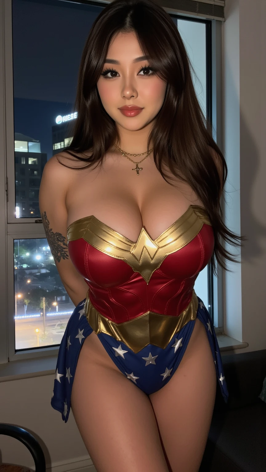 Mulher Maravilha, extremamente realista, muito linda, sexy, pernas grossas, fitness , bunda grande