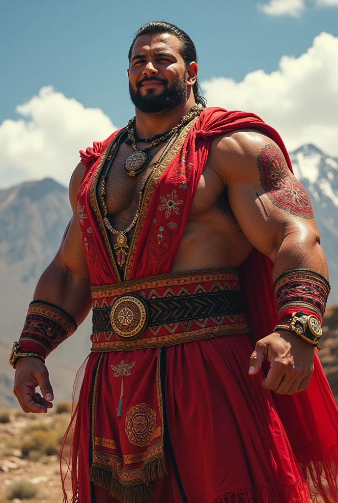 alta definicion,estilo db legend, hombre musculoso en pose de enojo