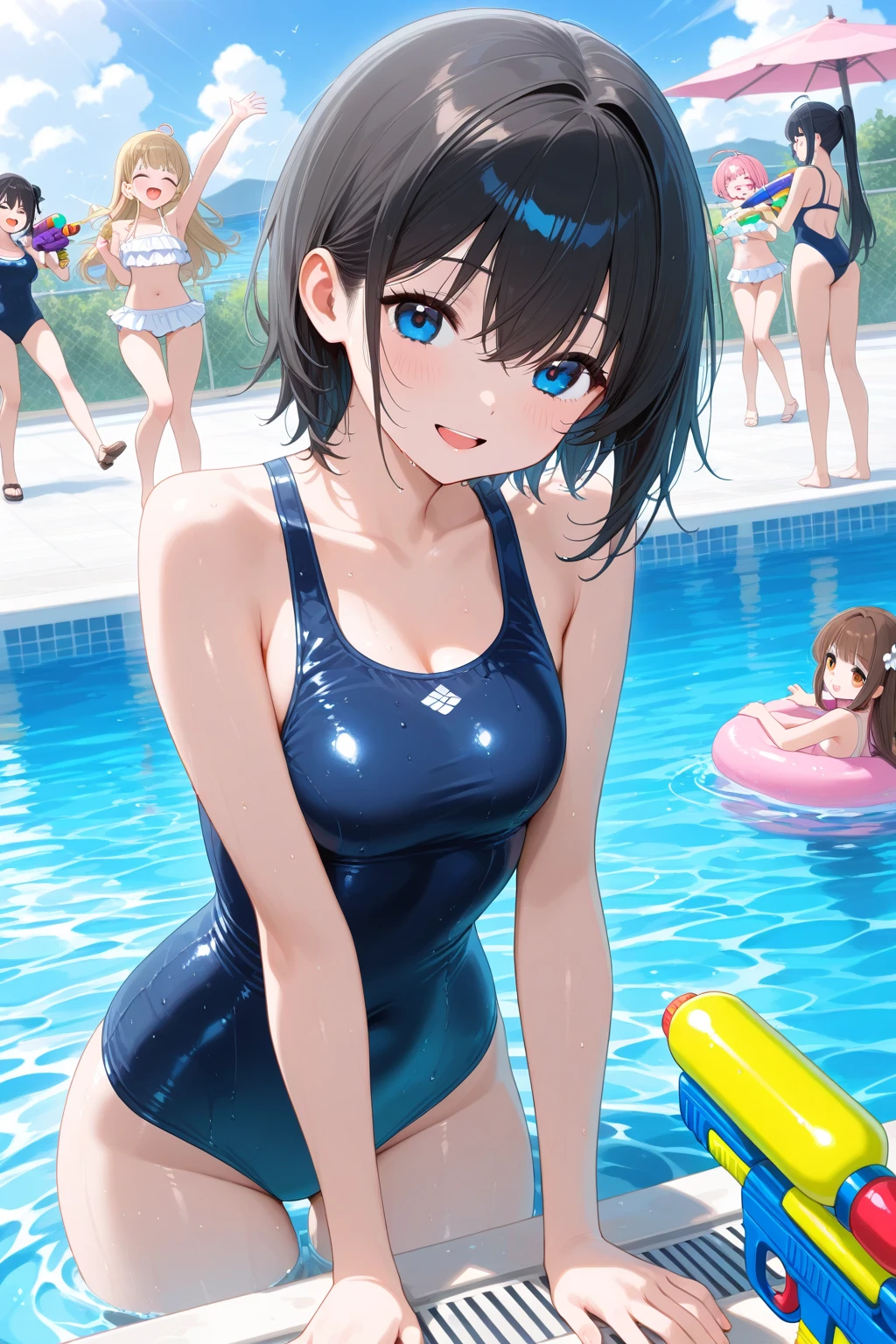young face、sunburn、旧スクールswimsuit、pool、evening、nipple、crotch opening、sunburn跡、Natsu、black hairの、shortcut、young face、anime girl in navy color swimsuit sitting on ledge in pool, Gweiz, スクールswimsuit, is wearing a スクールswimsuit, 滑らかなanime CG アート, anime絵師スタジオで制作しました, 魅惑的なanimeの女の子, artwork in the style of Gweiz, Ilya Kuvshinov. 4k, anime画家スタジオで描きました, anime萌えアートスタイル、young face、shortcut、black hair、エッチなanimeスタイル, ((旧スクールswimsuit)), 　美しいanimeのシーン, 美しいanimeの風景, highest quality, 傑作anime girl in a navy スクールswimsuit by a pool, Kantai Collection Style, is wearing a 旧スクールswimsuit, 滑らかなanime CG アート, visual novel cg, anime萌えアートスタイル, 壁紙 anime , Summer swimming , mayuri shiina, non-glossy スクールswimsuit, 魅惑的なanimeの女の子, board「anime」pin, ; visual novel, is weaAlsog a swimsuit, swimsuit, Ilya Kuvshinov. 4k, Ilya Kuvshinov landscape, mayuri shiina, Also, 壁紙 anime 青い水, Ilya Kuvshinov, 滑らかなanime CG アート, rei hiroe, ( Ilya Kuvshinov )anime girl in a blue swimsuit sitting in a pool, 滑らかなanime CG アート, swimsuit, is wearing a swimsuit, 魅惑的なanimeの女の子, 壁紙 anime 青い水, realistic bikini, Real young gravure idol, anime萌えアートスタイル, mayuri shiina, Kantai Collection Style, swimsuit, かわいい女の子のanimeビジュアル, anime画家スタジオで描きました