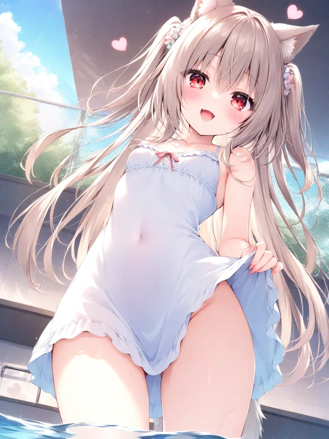 (Masterpiece, highest quality, high resolution, realistic photos, realistic looking skin:1.1),
(Woman shows her panties to us as she stands, sits, and crouches in the living room of her apartment: 1.8),
(She looks happy and smiling: 1.5),
(She is wearing a sleeveless all-white turtleneck knit: 1.8),
(She is wearing a white flared pleated miniskirt:1.8),
(She is wearing white loose socks:1.8),
(Her panties are white with a pattern: 1.5),
(She has long brown hair: 1.5),
(She is 20 years old: 1.5),
(She is a model, so she is quite beautiful:1.5),
(She has D-cup breasts: 1.5),
(She has beautiful legs: 1.5),
(The place is the living room of a luxury apartment: 1.5),
1 Japanese girl, solo, full bodied esbian, beautiful eyes, shining eyes, shining thighs, NSFW