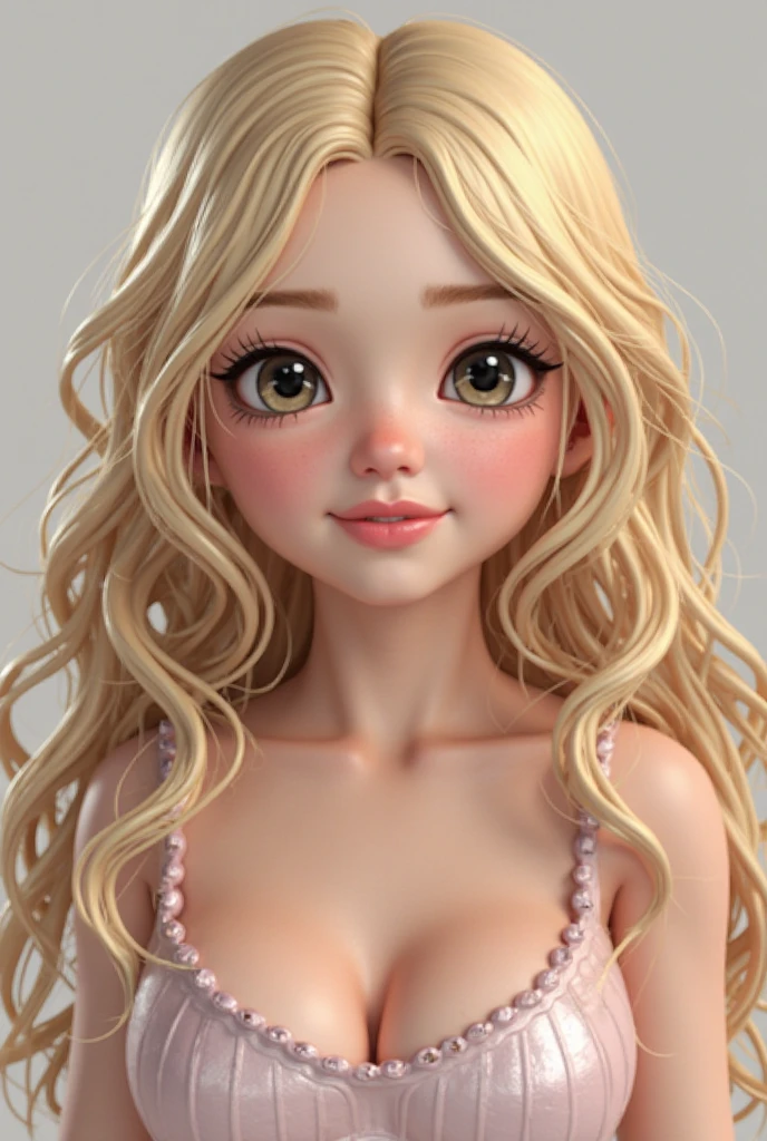 Perfect female body、whole body、Completely naked、Small areola、Small nipples、smile、