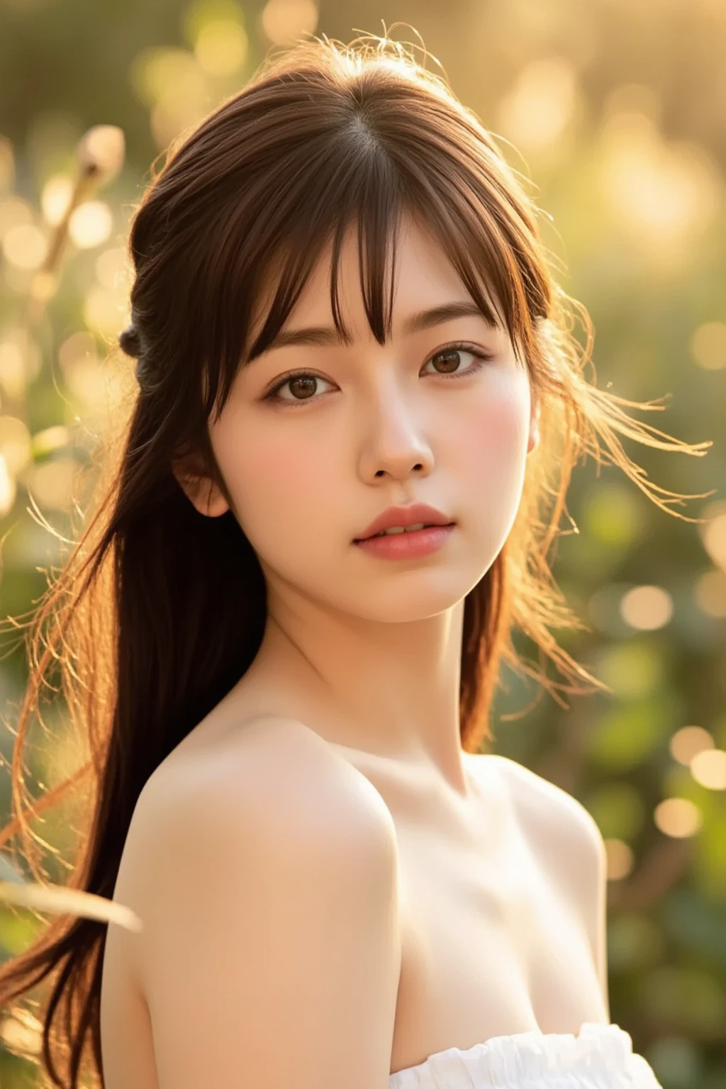 ​masterpiece, top-quality, 8K, absurderes, a beauty girl, kawaii, outdoor,(half body:1.2), (fullnude:1.5), wearing pasmina hijab, (dark brown long hair),nice body, No makeup, bukkake, Near and far law, depth of fields, A hyper-realistic, hight resolution, a picture, foco nítido, nffsw, face lights, 动态照明, Highest detail, Extreme details、ultra-detailliert、detaile、authentic skin、delicated facial features、Easy Negative