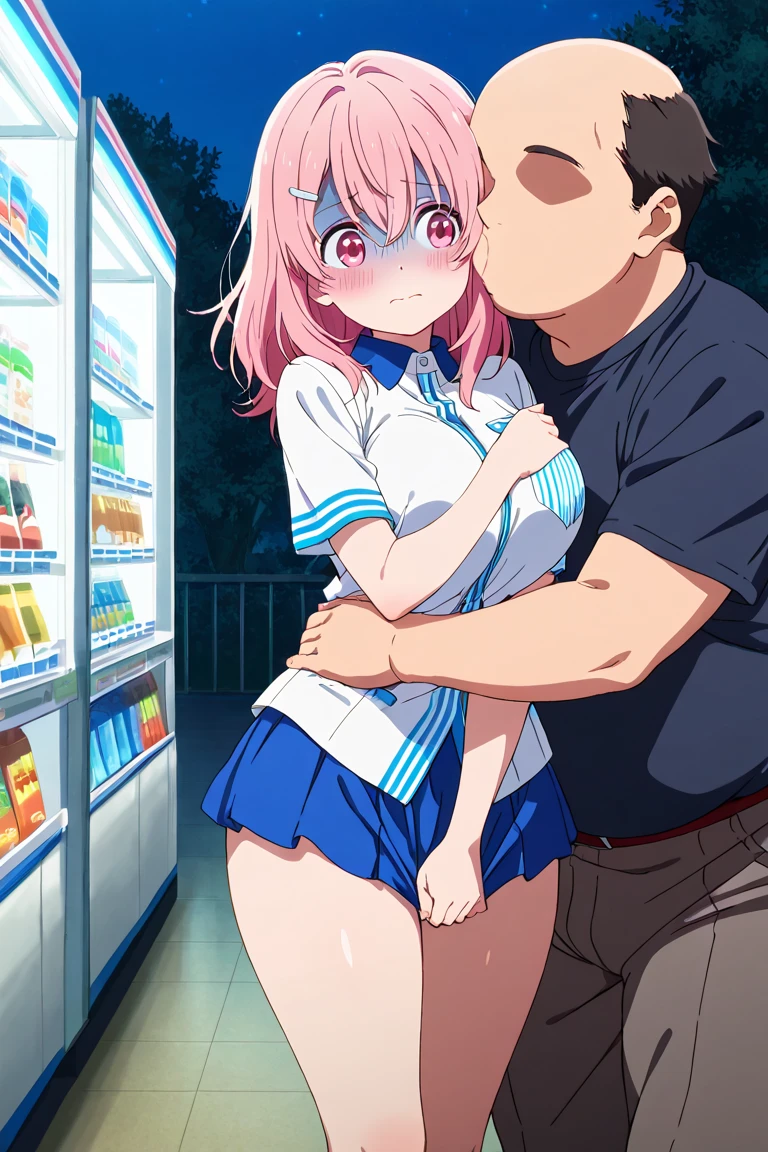 1boy, feminine and girly, trap, twink, leaning forward, outdoors, background, blush, black hair, big butt, slutty and lewd boy, the boy is about 11 years old, butt, nighttime, (night), chest wrap, multiple people, large crowd, (festival), ass shake, seductive, sweaty butt, anal juice, (anal sex), ((orgy)), group sex, orgy in background, people having sex, anus, anal, man fucking boys asshole, anus, small and feminine penis,