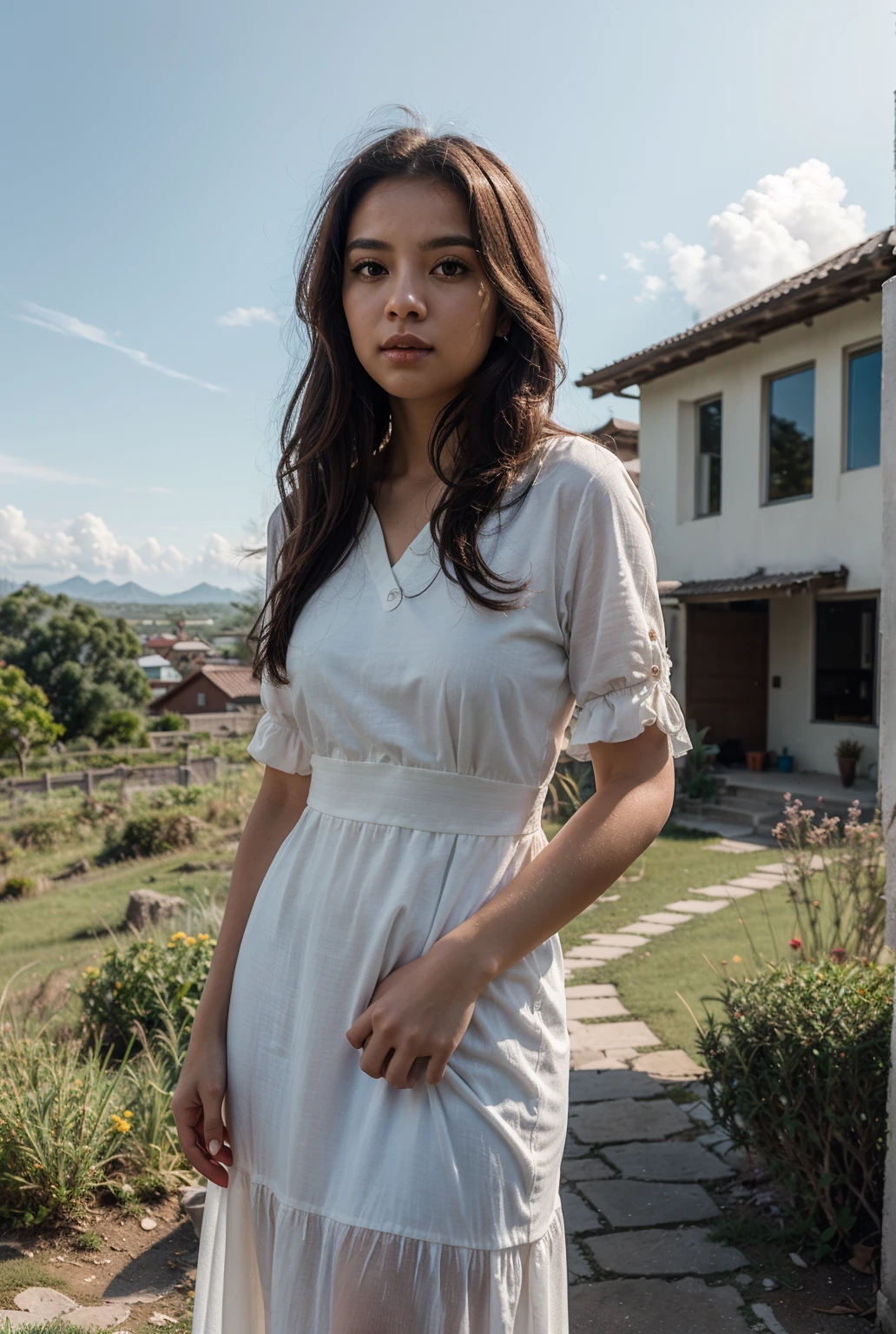 14 year old girl from Thailand with short dress