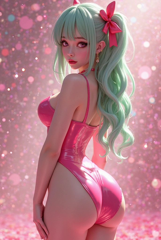 1fille, Katara, seulement, cheveux longs, Messy hair, (((completely naked))), (((Tiny micro highjambes bikini Insert in the lips Santa Claus sexy Costume insert in the lips))), Pas de soutien-gorge, regarder le spectateur, fond bleu, cheveux noirs brillants, two side up, Pink turtleneck, Detailed face, yeux bleus brillants, Sourire heureux, lips, sourire attirant, mildly sexually aroused, voyeurisme, ruban rouge, hair ribbon, frange, haut du corps, parted frange, ruban noir, Twintails, nez, jambes, detailed pussy lips, ((Christmas nsfw fantasy)), seductive pose, (beaucoup de ballons de couleur rose de Noël autour), (neige blanche dans l'air), 16k.