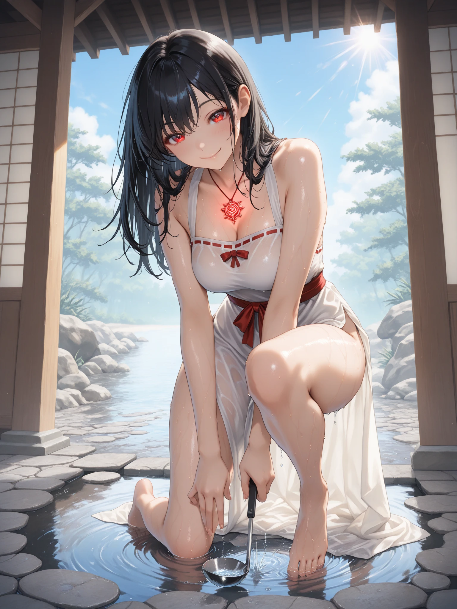 ((((((14 years old))))))、(((Aya Ueto : 1.3)))、(((A charming face)))、(((Young face)))、(((beautiful girl)))、(((A beautiful woman)))、Beautiful woman、Cute woman、((Innocent face))、((Ultra-detailed face))、((Detailed lips))、((Detailed eyes))、((double eyelid))、(((Beautiful Face)))、(((Beautiful, well-shaped eyes)))、(((Beautiful, well-shaped lips)))、Very Short Hair、ponytail、Pixie cut、BREAK、Completely naked、BREAK、((((Tied up with rope))))、(((((Wearing a shrine maiden outfit)))))、BREAK、8 heads、(((slender)))、(((Slim body)))、(((Thin body)))、(((Slim woman)))、(((Flat Chest:1.2)))、BREAK、Photographic quality、Natural light、(フォトRealistic:1.4)、(Highest quality:1.2)、(Ultra-high resolution:1.2)、8K、RAW Photos、Realistic、High Detail、Film Grain、Detail Skin、Symmetrical、Delicate skin、Real human skin、pores、Super detailed、Detailed、(masterpiece : 1.2)、Thin face、Sharp Face、Small Face、Small face、Narrow shoulders、Small shoulders、Small shoulders幅、Slim shoulders、Narrow shoulders幅、Beautiful Japanese Woman、Beautiful Korean Woman、Slim womanモデル、Young Gravure Idol、Realistic young gravure idol、Young Sensual Gravure Idol、Young Pretty Gravure Idol、Japanese Model、Young Gravure Idol、((From the knee up))、((Showing small breasts))、(((She spreads her legs and shows her pussy)))、(((Leg spread)))、(arms behind back:1.0)、(((((having sex)))))、(((((Expressions of ecstasy : 1.2)))))