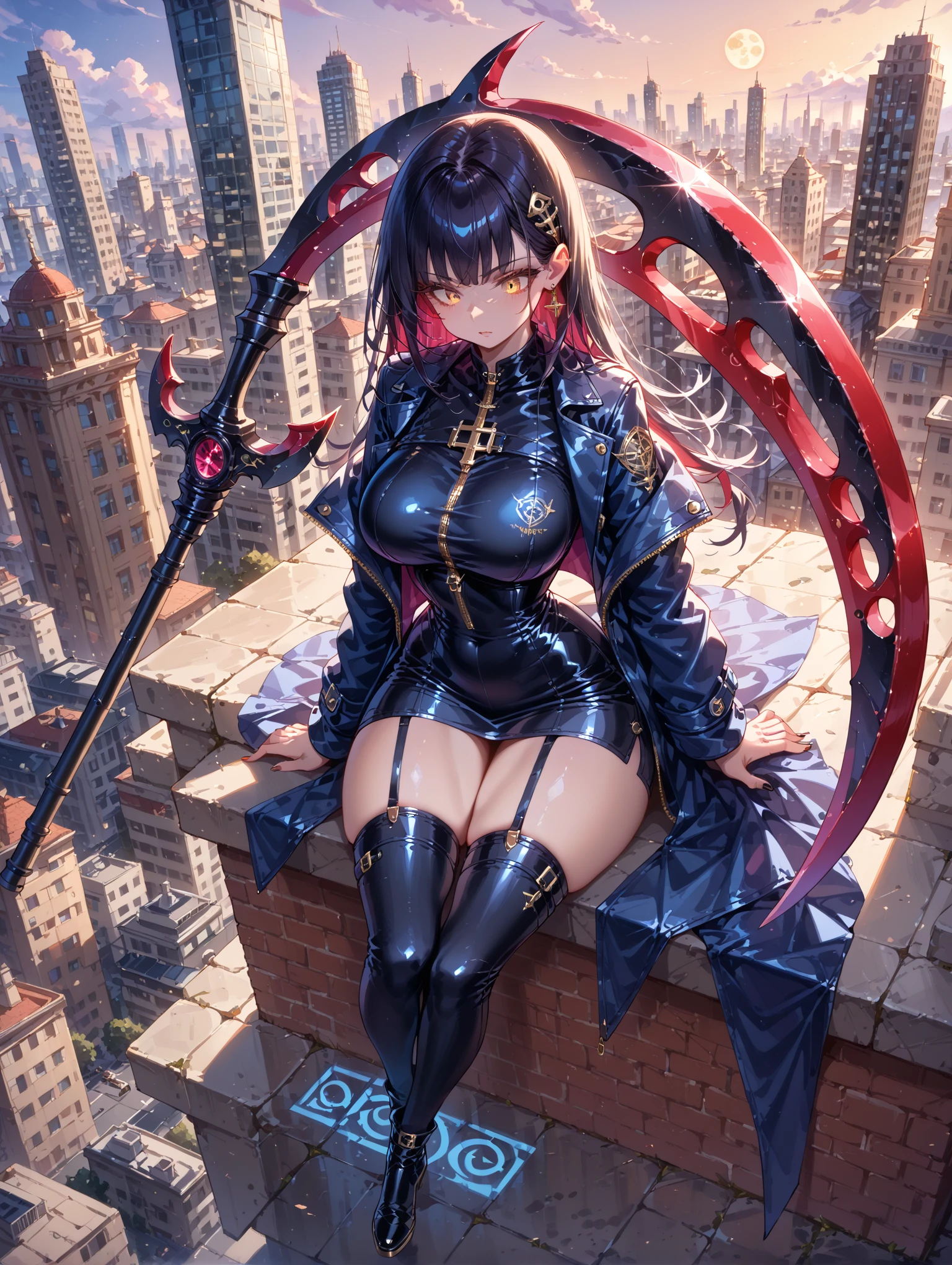 giant feet smash the city、two legs、put feet in the air、better feet,dirty feet,sole、human feet,five toes,attack of titaness、full body、high quality、great picture、Lol、bad face、Rem、Re:Zero、hell girl、huge demolition、giant demon、giant devil girl、scary powerful giant girl、huge impact、destroyed city and giantess、small buildings、city destroyed by giantess、small buildings on the ground、hardly destroyed buildings、cracking buildings、devil costume、row angle、Sitting Giant Girl、Make women bigger、Anime Style、Real Anime、Anime characters、scary smile、creepy face、白いSigh、Heat、Excited woman、scary smile、Sweat、Sweatが流れる、Sigh、Dark atmosphere、dark sky、Destroyed urban area、rubble、Anatomically correct、Accurate body、many people in panic